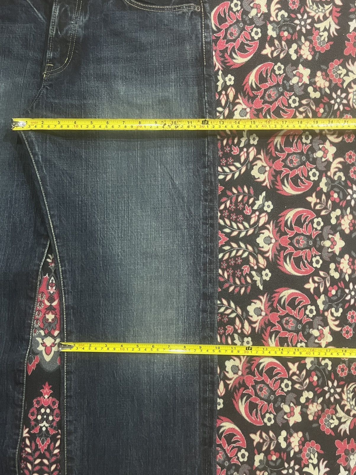 Vintage Japanese Golden Voice Buckle Back Dark Blue Selvedge Jeans Size US 37 - 17 Thumbnail