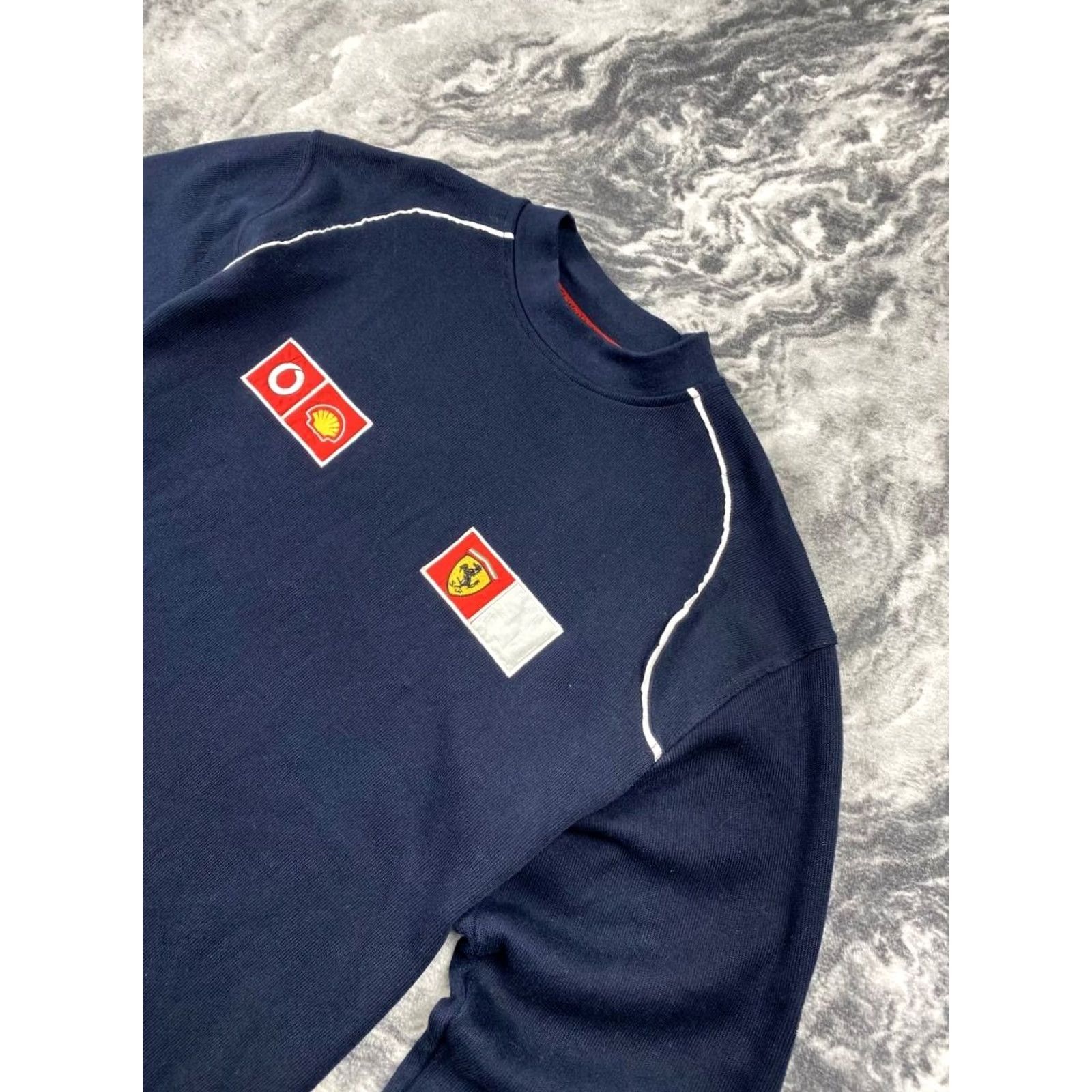Marlboro VINTAGE Marlboro Sweatshirt Racing Men 2XL Blue Crew Neck Long Sleeve Pullover Logo Size US XXL / EU 58 / 5 - 2 Thumbnail