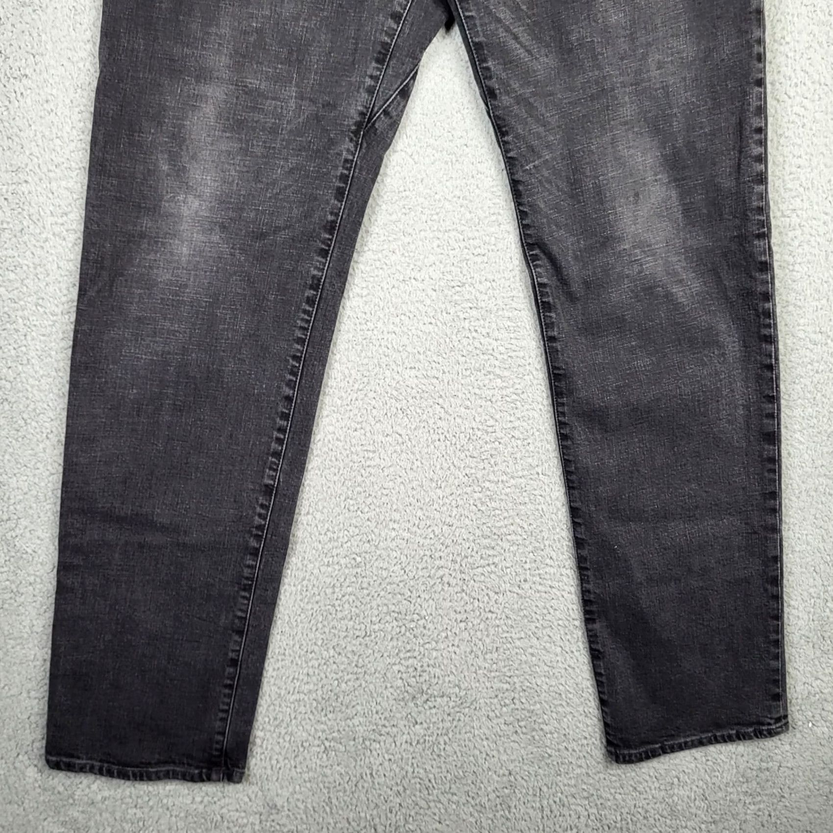 Prana Prana Jeans Men Dark Gray Straight 34x33 Denim 5-Pocket Casual Regular Fit Size 34 33 Segmented Size US 34 / EU 50 - 3 Thumbnail
