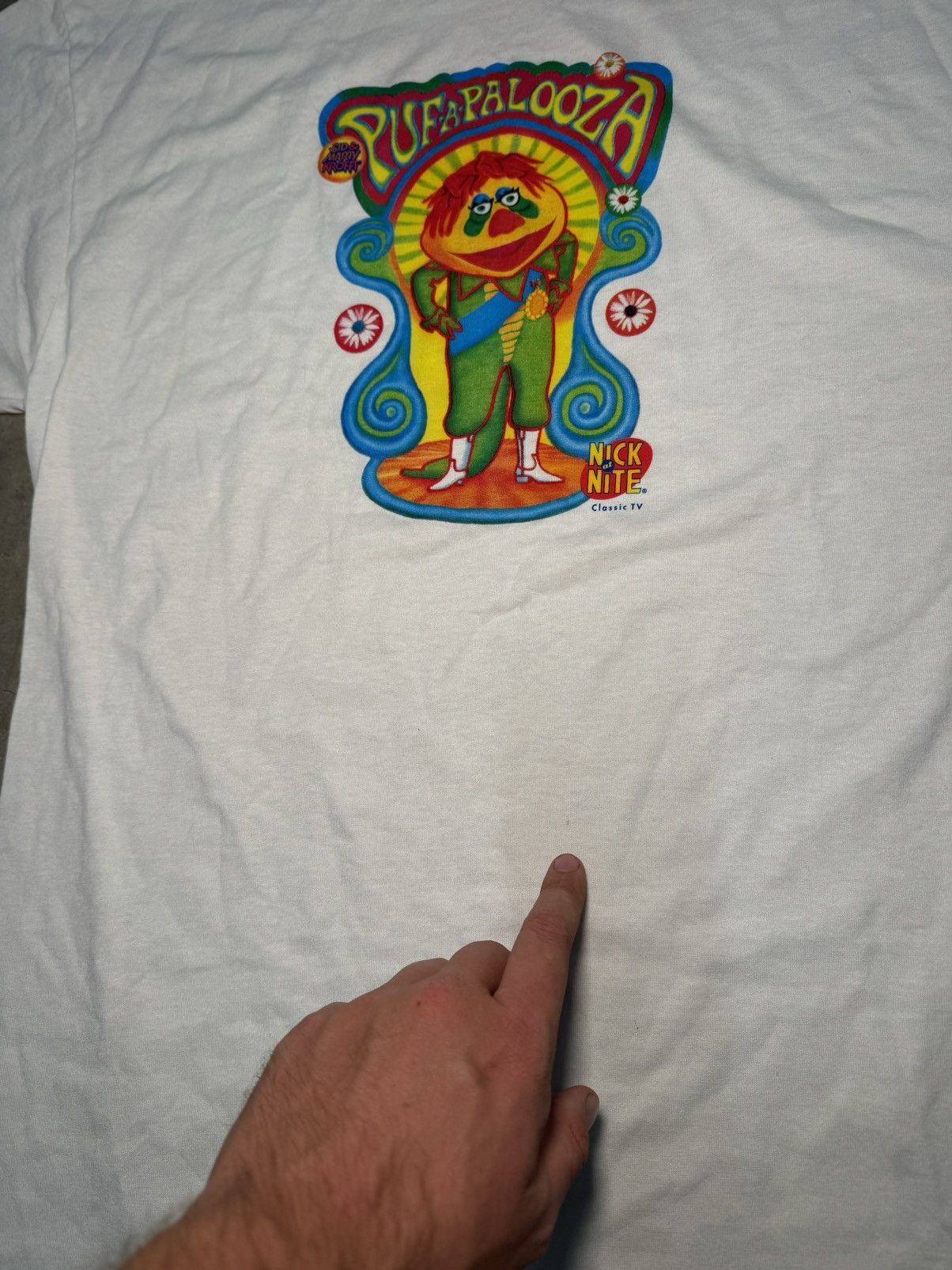 Nickelodeon NWT 1995 Nick At Nite Pufapalooza Hr Pufnstuf Bugaloos Rare Size US XL / EU 56 / 4 - 6 Thumbnail