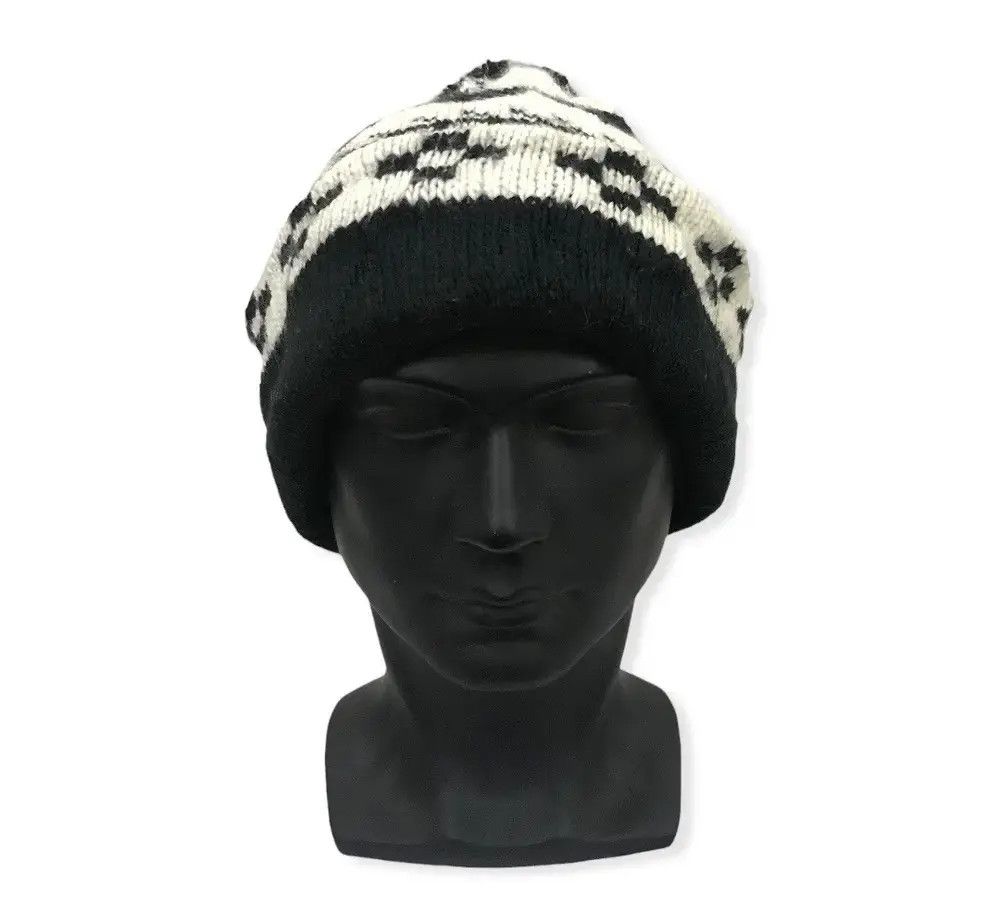 Japanese Brand × Vintage Japanese Brand Fullprint Bobble Beanie Hat Size ONE SIZE - 2 Thumbnail