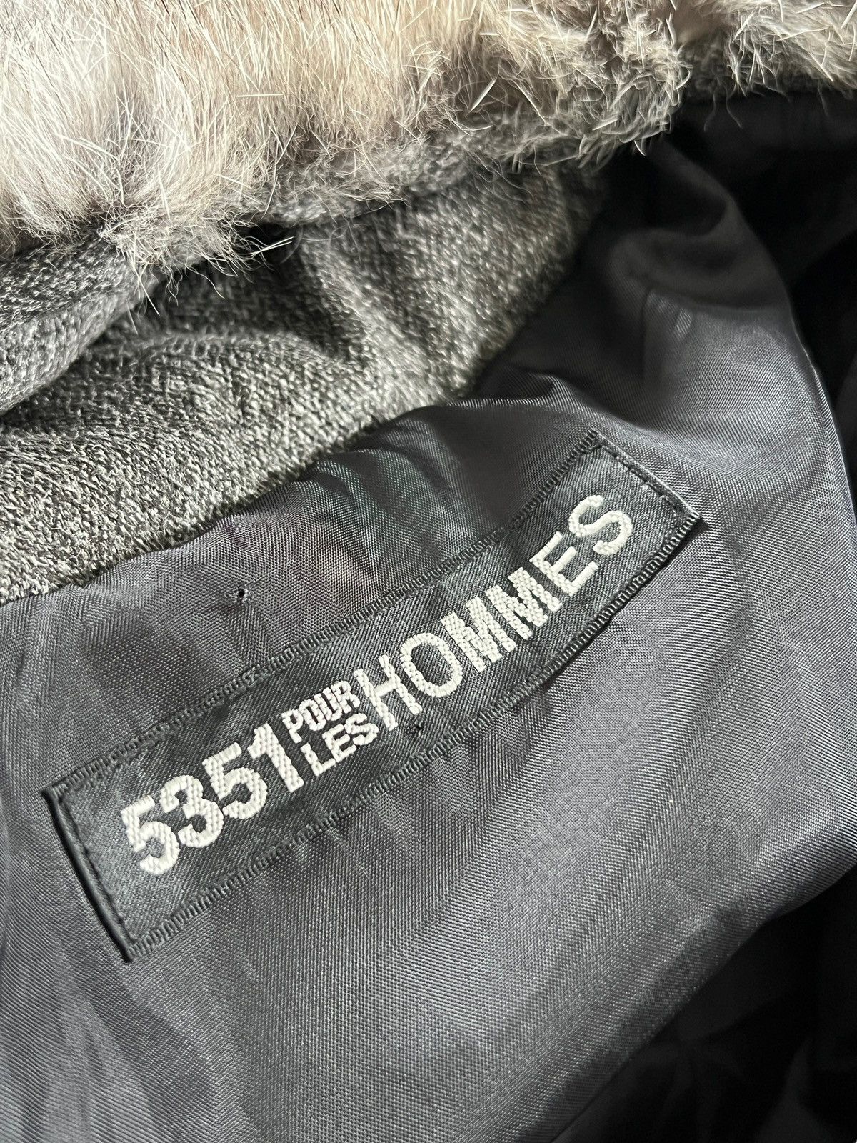 5351 POUR LES HOMMES 5351 Pour Les Hommes Rabbit Fur Collar Goose Down Jacket Size US L / EU 52-54 / 3 - 12 Thumbnail