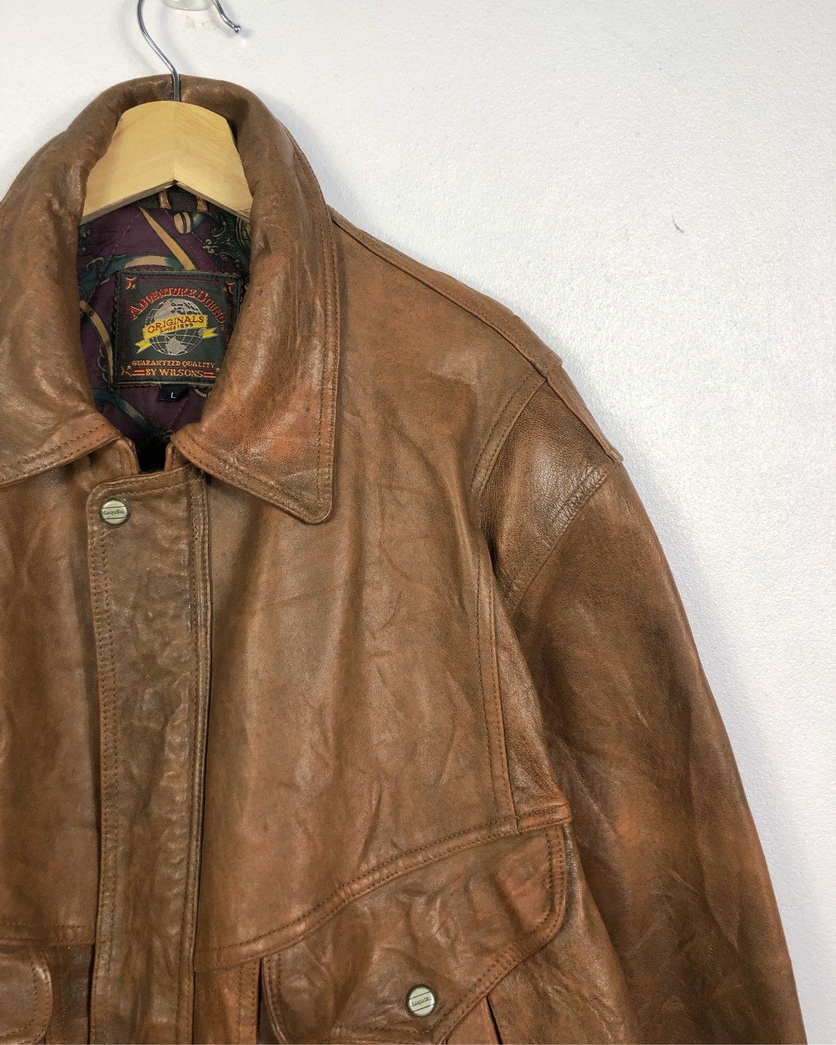 Wilsons Leather Rare Vintage Wilsons Leather Jacket Size US L / EU 52-54 / 3 - 3 Thumbnail
