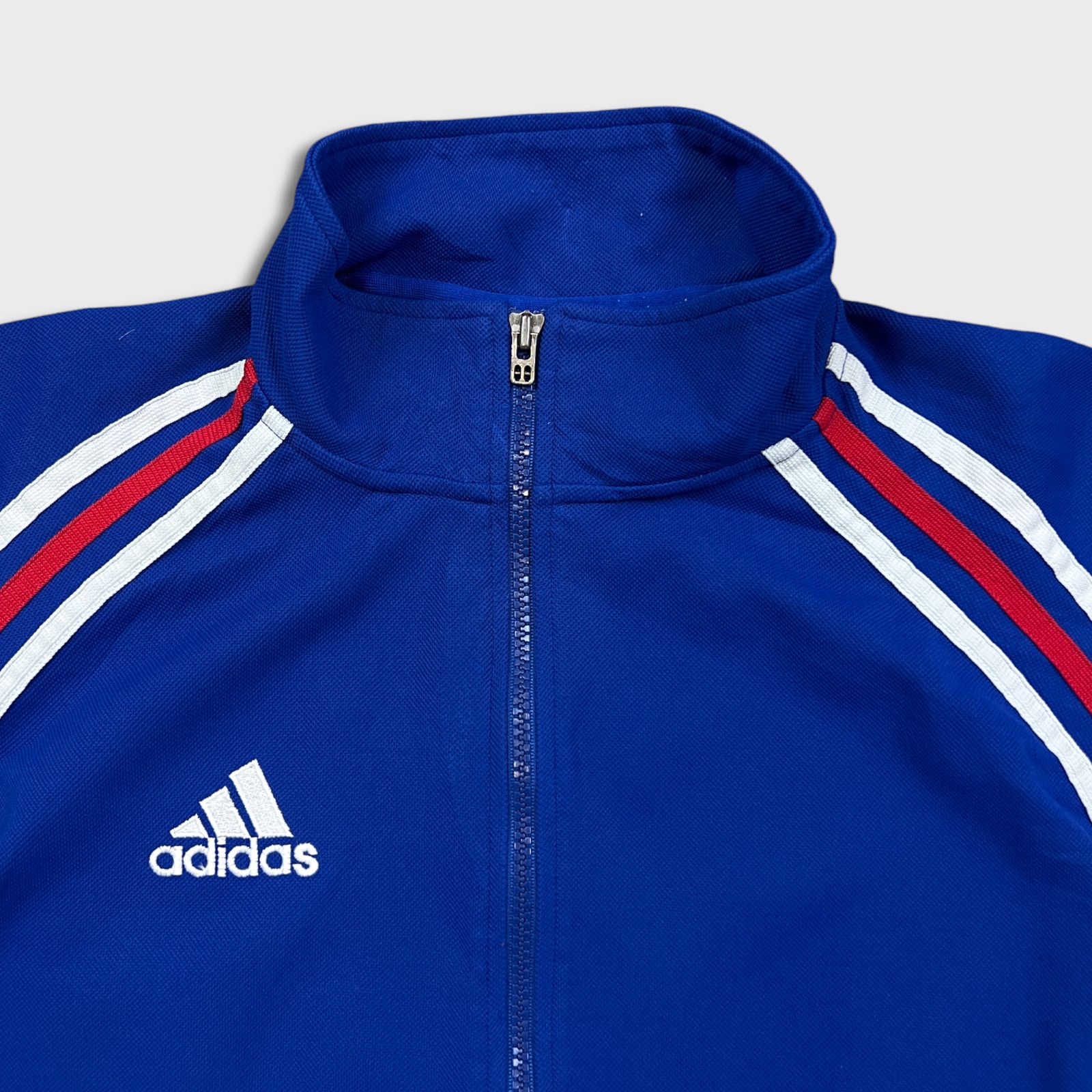 Adidas × Vintage Vintage Adidas Track Jacket Large 3 Stripes 90s Tracksuit Size US L / EU 52-54 / 3 - 2 Thumbnail