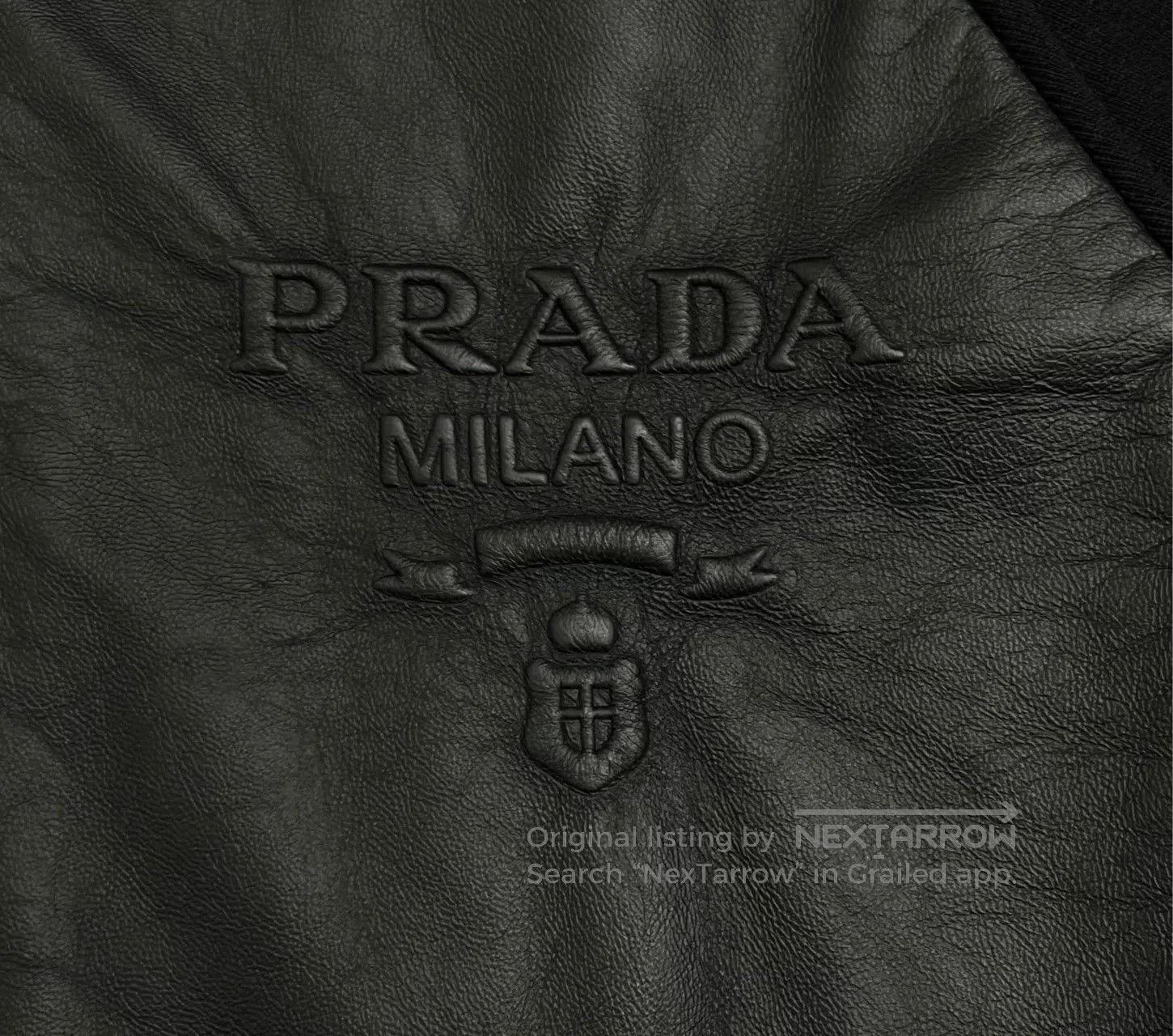 Prada Prada SS23 Black Lambskin Silk Logo Hooded Jacket. Size US XS / EU 42 / 0 - 4 Thumbnail
