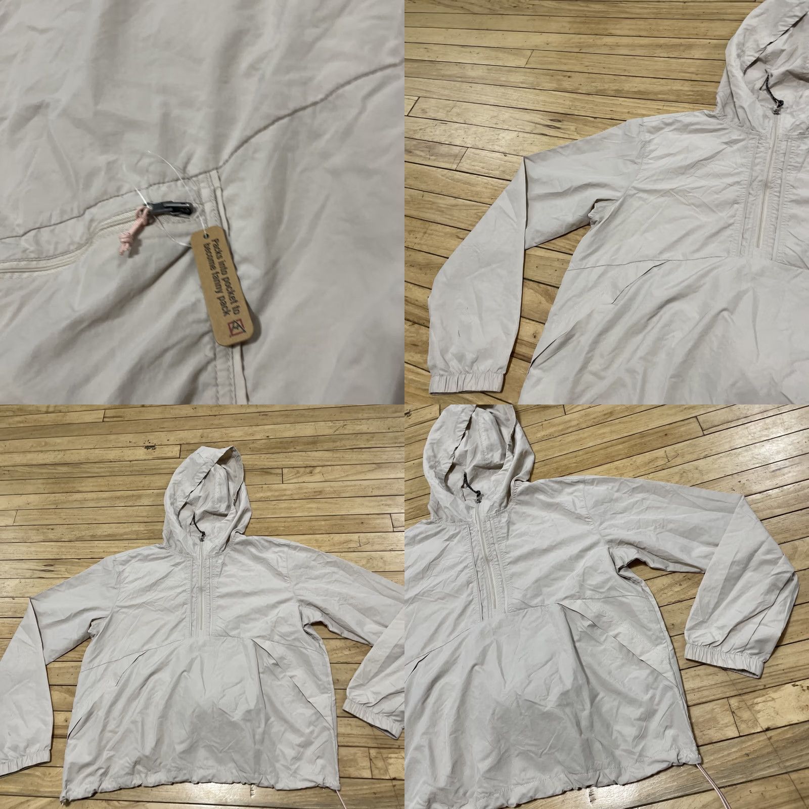 Avalanche VINTAGE Avalanche Windbreaker Jacket Women L Gray UL Packable Belt Climb Hike Gorp NEW Size L / US 10 / IT 46 - 10 Thumbnail