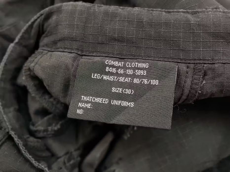 Japanese Brand Vintage Combat Clothing Black Ripstop Military Cargo Pants Size US 30 / EU 46 - 18 Thumbnail