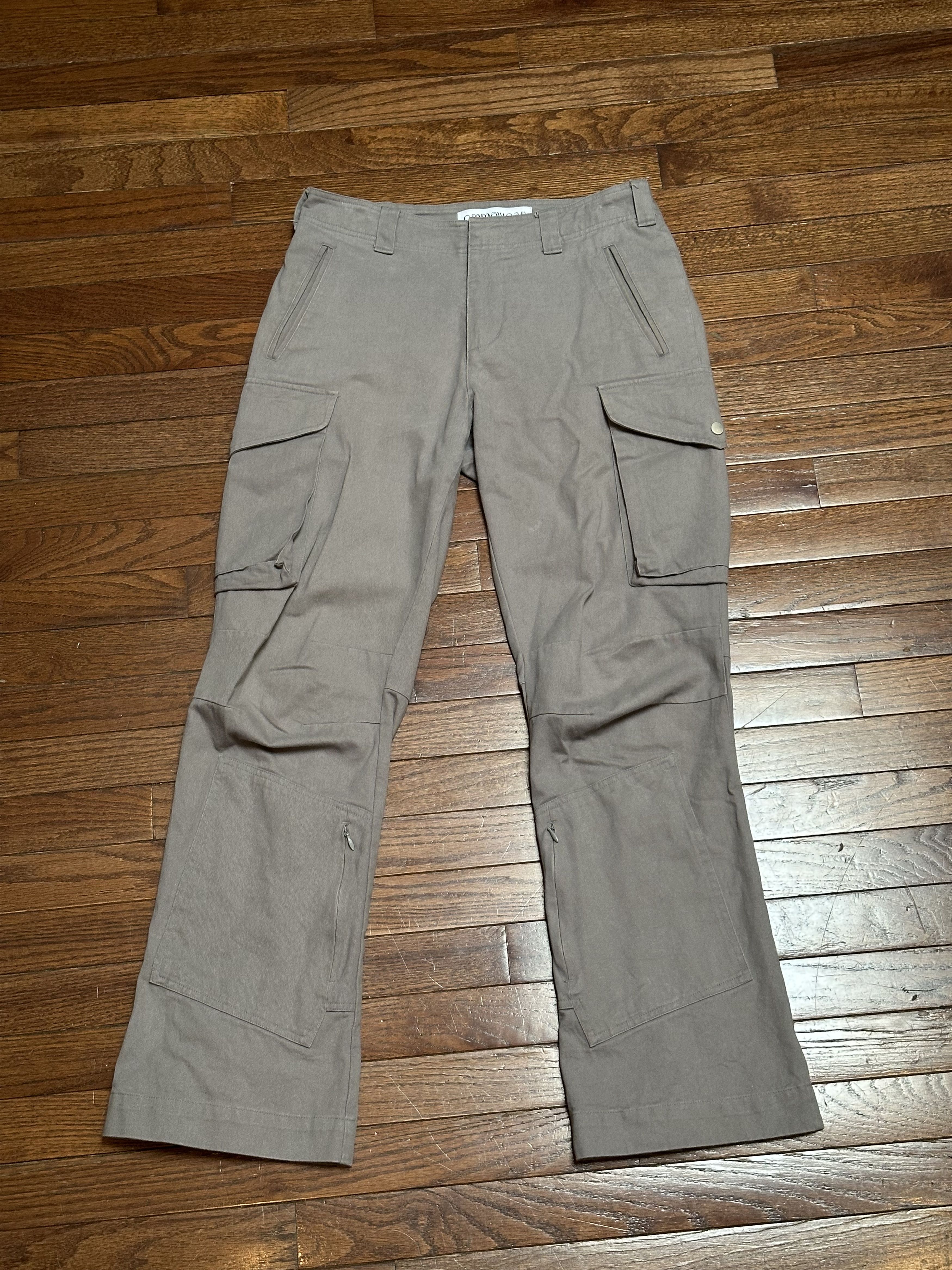 CMMAWEAR Cmmawear Grey Back-zip Cargo Pants Medium Size US 32 / EU 48 - 1 Thumbnail