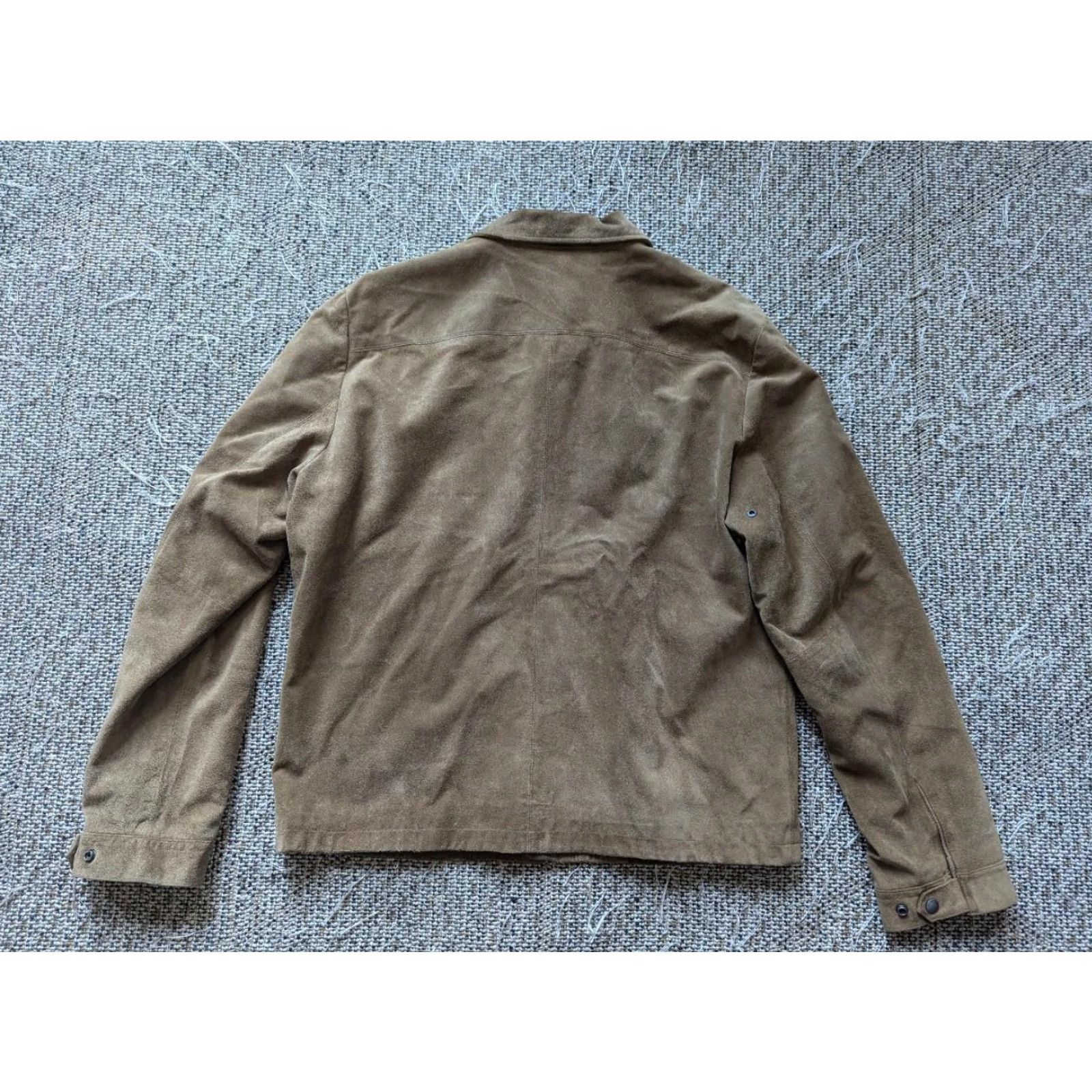 Banana Republic VINTAGE Banana Republic Jacket Motorcycle Leather Split-Suede Cowhide XL Brown Mens XS? Size US XL / EU 56 / 4 - 2 Thumbnail