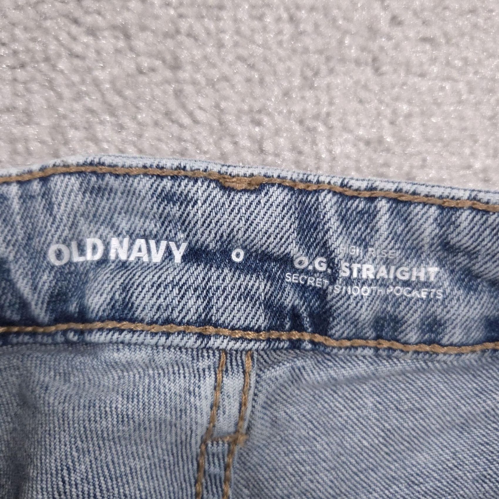 Old Navy Old Navy Jeans Womens 0 Blue High Rise OG Straight Distressed Ripped Knees Denim Size 25" / US 0 / IT 36 - 5 Thumbnail