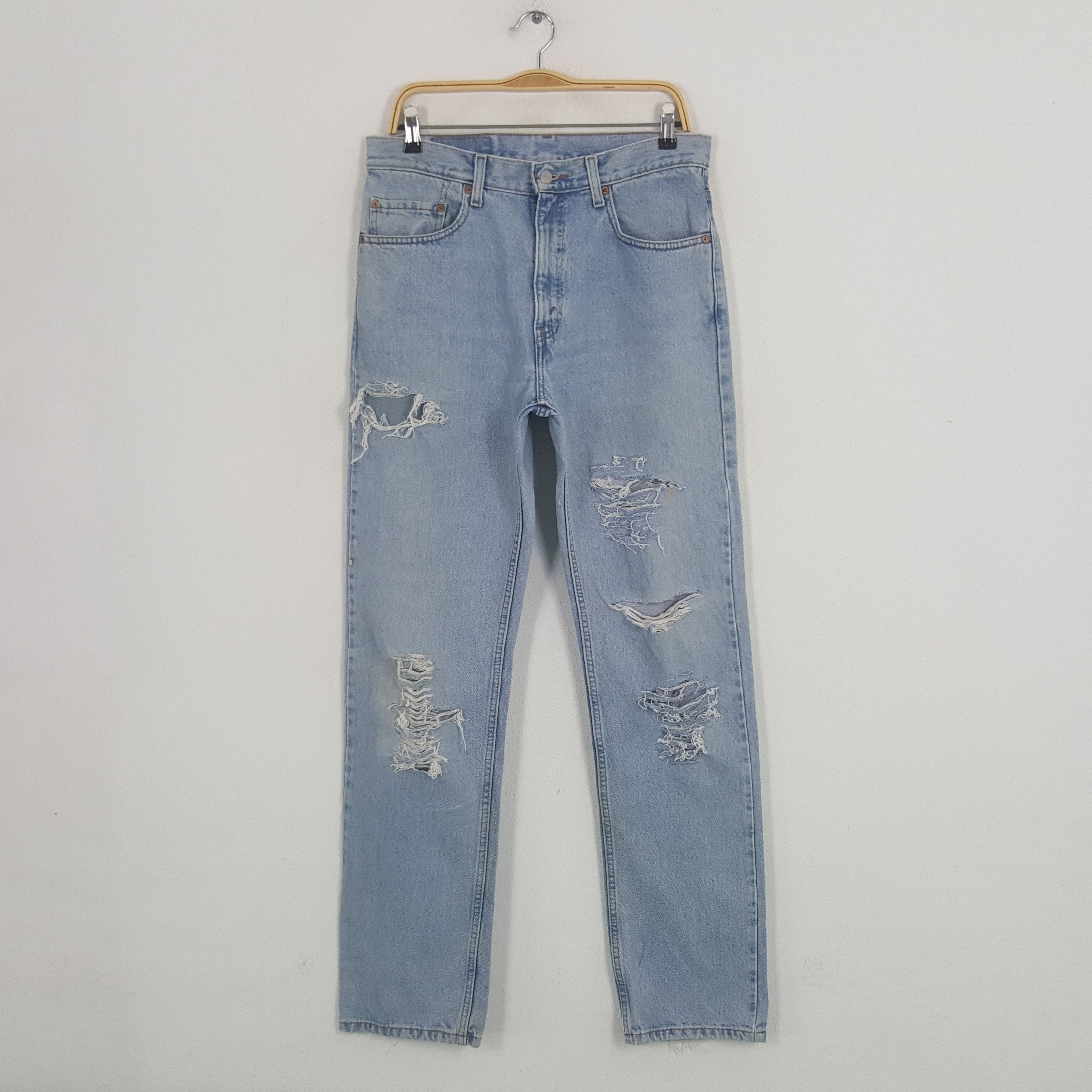 Levi's × Vintage Vintage Levi's American Distressed Style Denim Jeans Size US 32 / EU 48 - 1 Thumbnail