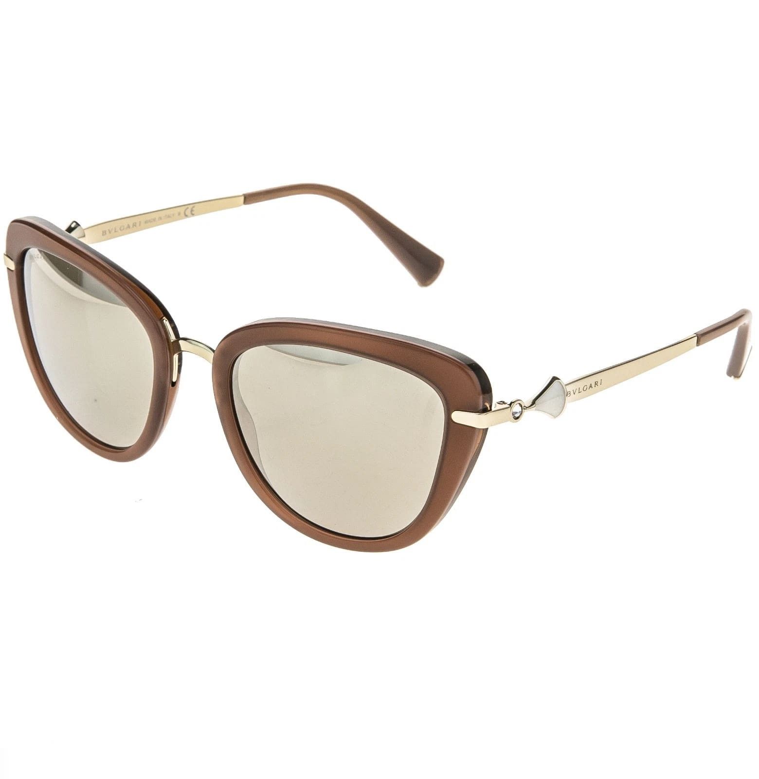 Bvlgari BULGARI BV8193B DIVAS DREAM Brown Beige Fan Sunglasses 8193 Size ONE SIZE - 3 Thumbnail