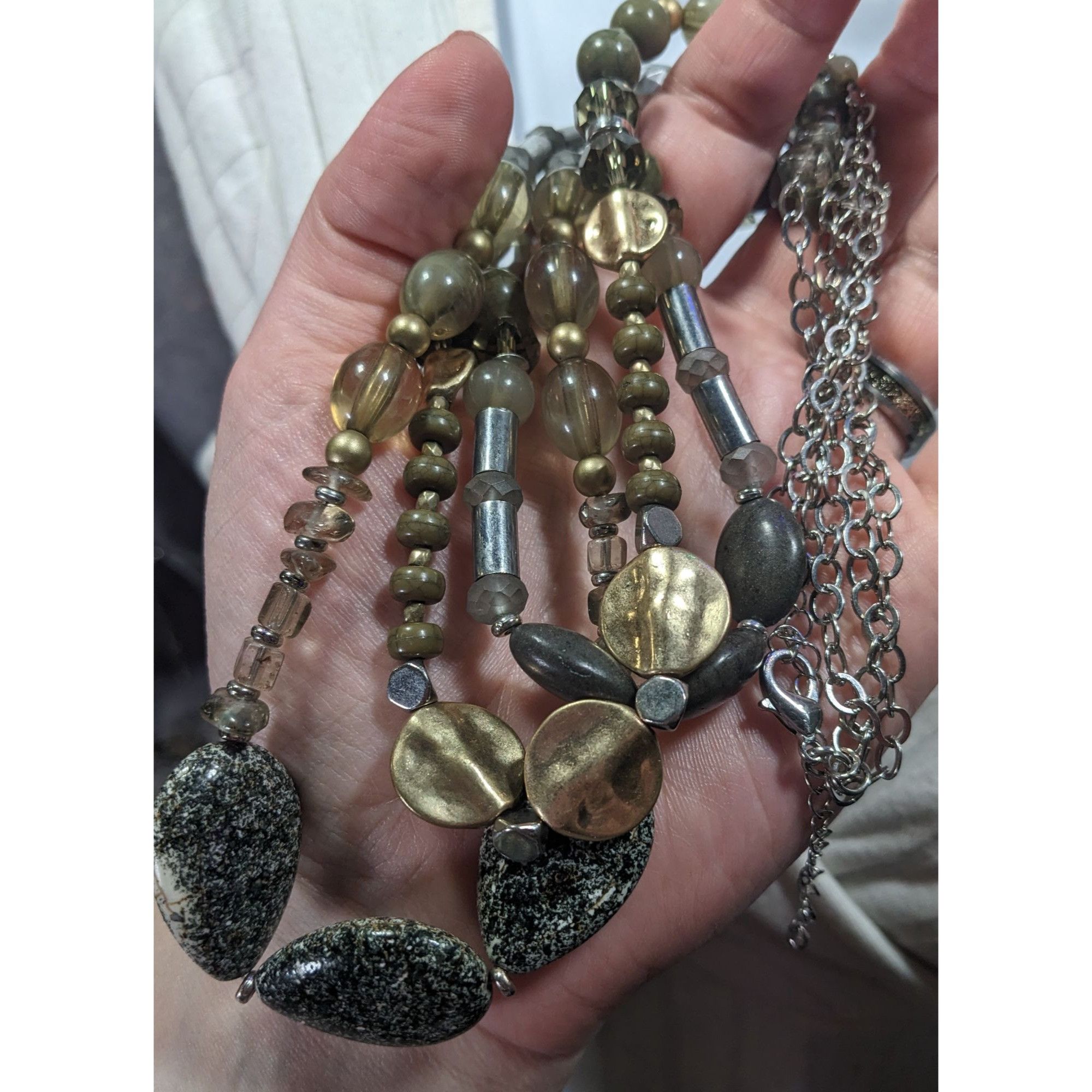 Other Bohemian Neutral Tone Multilayer Beaded Necklace Size ONE SIZE - 3 Thumbnail