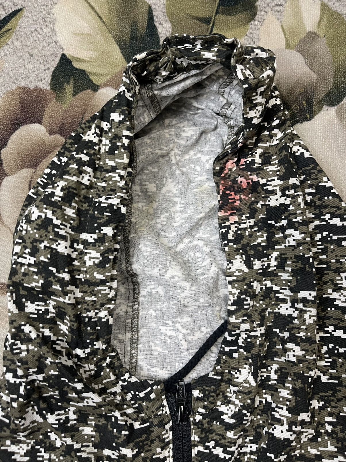 Japanese Brand Vintage Half Zipper Jacket Hoodie 3D Camouflage Size US XXL / EU 58 / 5 - 8 Thumbnail
