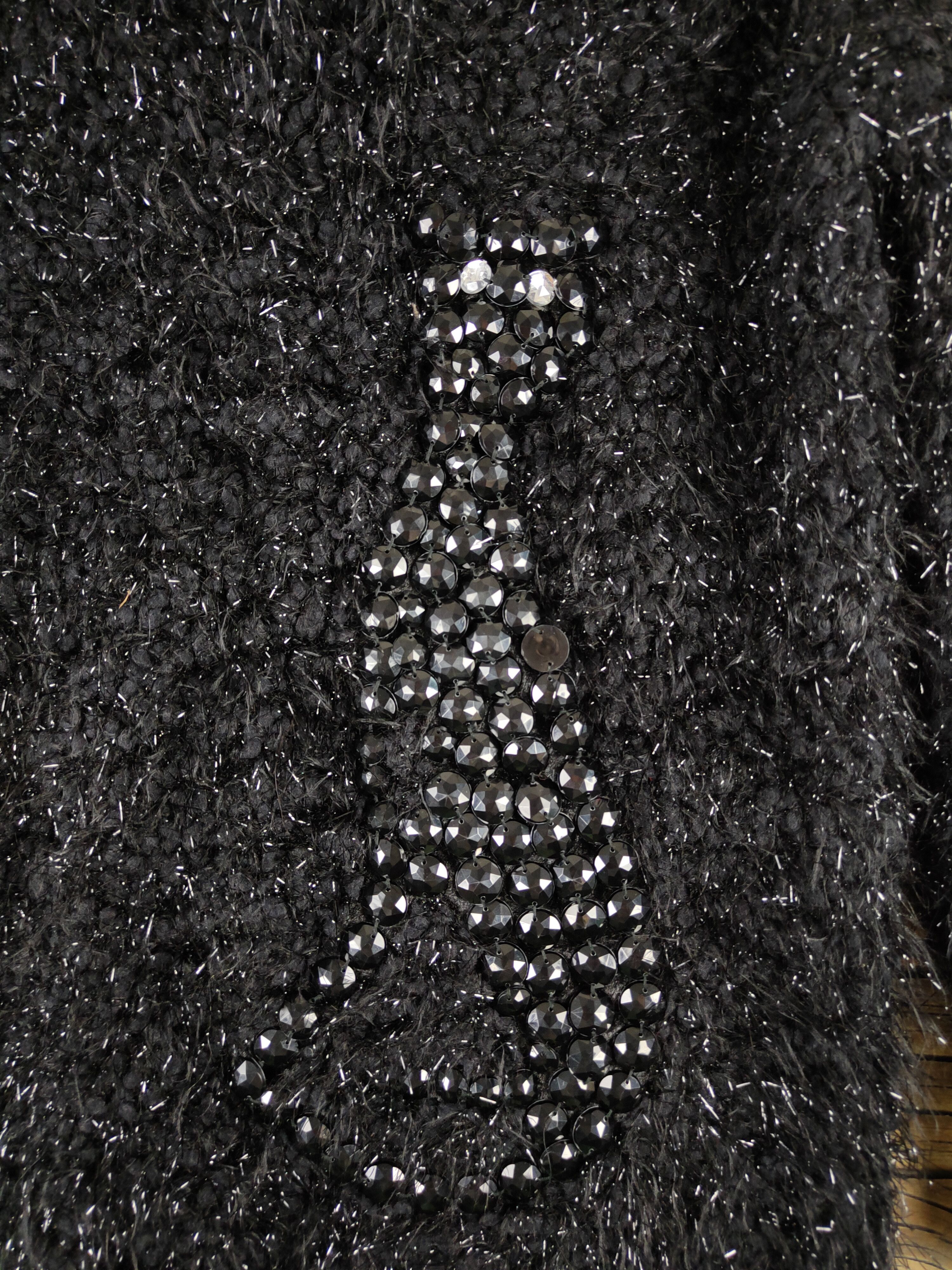Japanese Brand Japanese Brand Black Shag Shaggy Fur Mohair Knitwear #W1943 Size M / US 6-8 / IT 42-44 - 5 Thumbnail