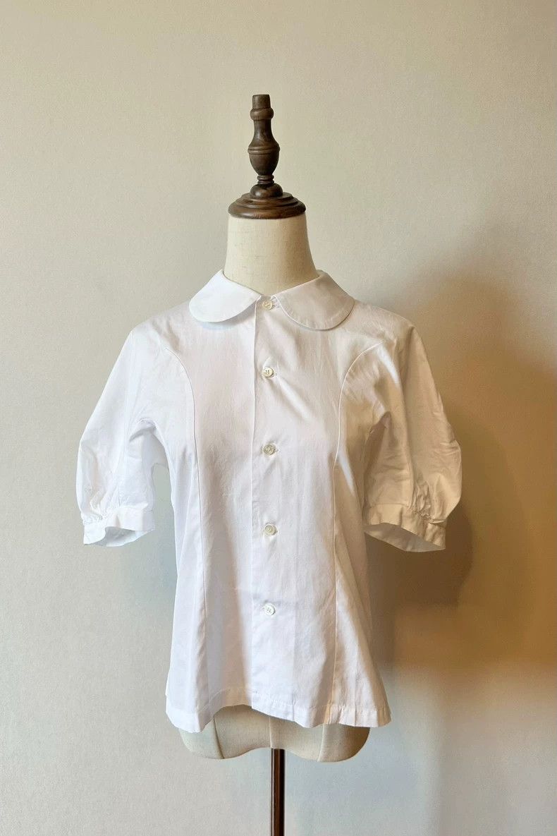 Comme des Garcons Comme Des Garcons White Round Neck Short Sleeve Shirt Size S / US 4 / IT 40 - 1 Thumbnail
