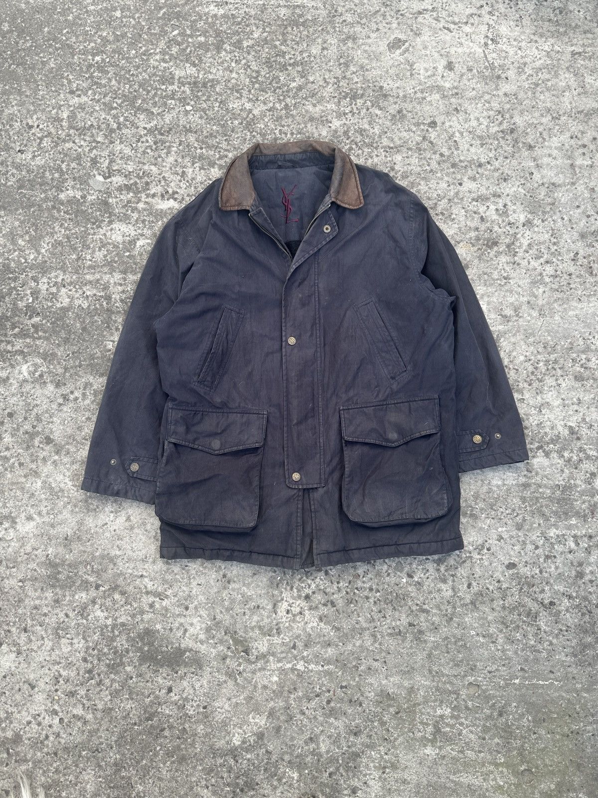 Vintage × Yves Saint Laurent Vintage 90s YSL Yves Saint Laurent Jacket Streetwear Luxury Size US XL / EU 56 / 4 - 1 Thumbnail