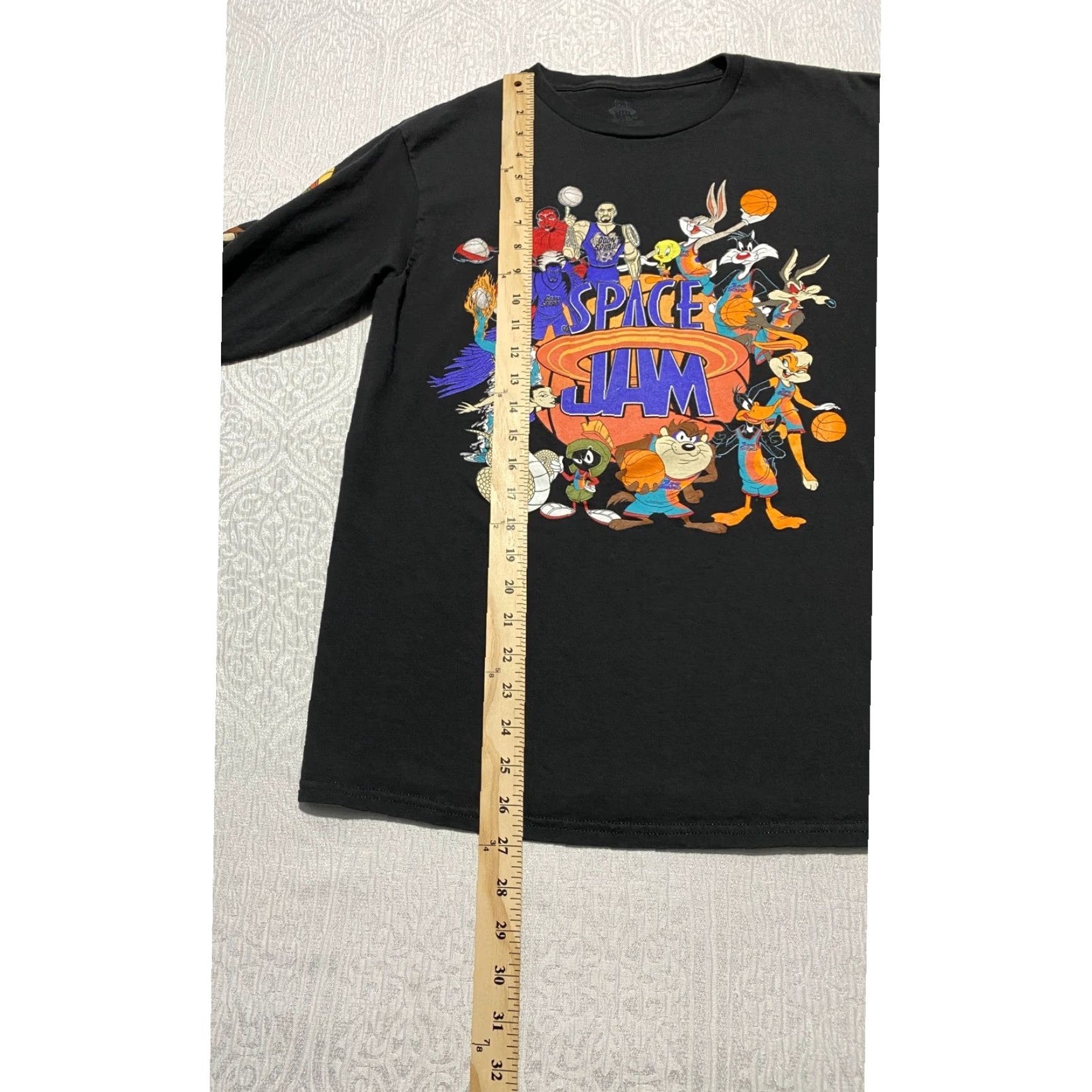Vintage Space Jam A New Legacy Mens M Black Long Sleeve Graphic T-Shirt Looney Tunes Size US M / EU 48-50 / 2 - 4 Thumbnail