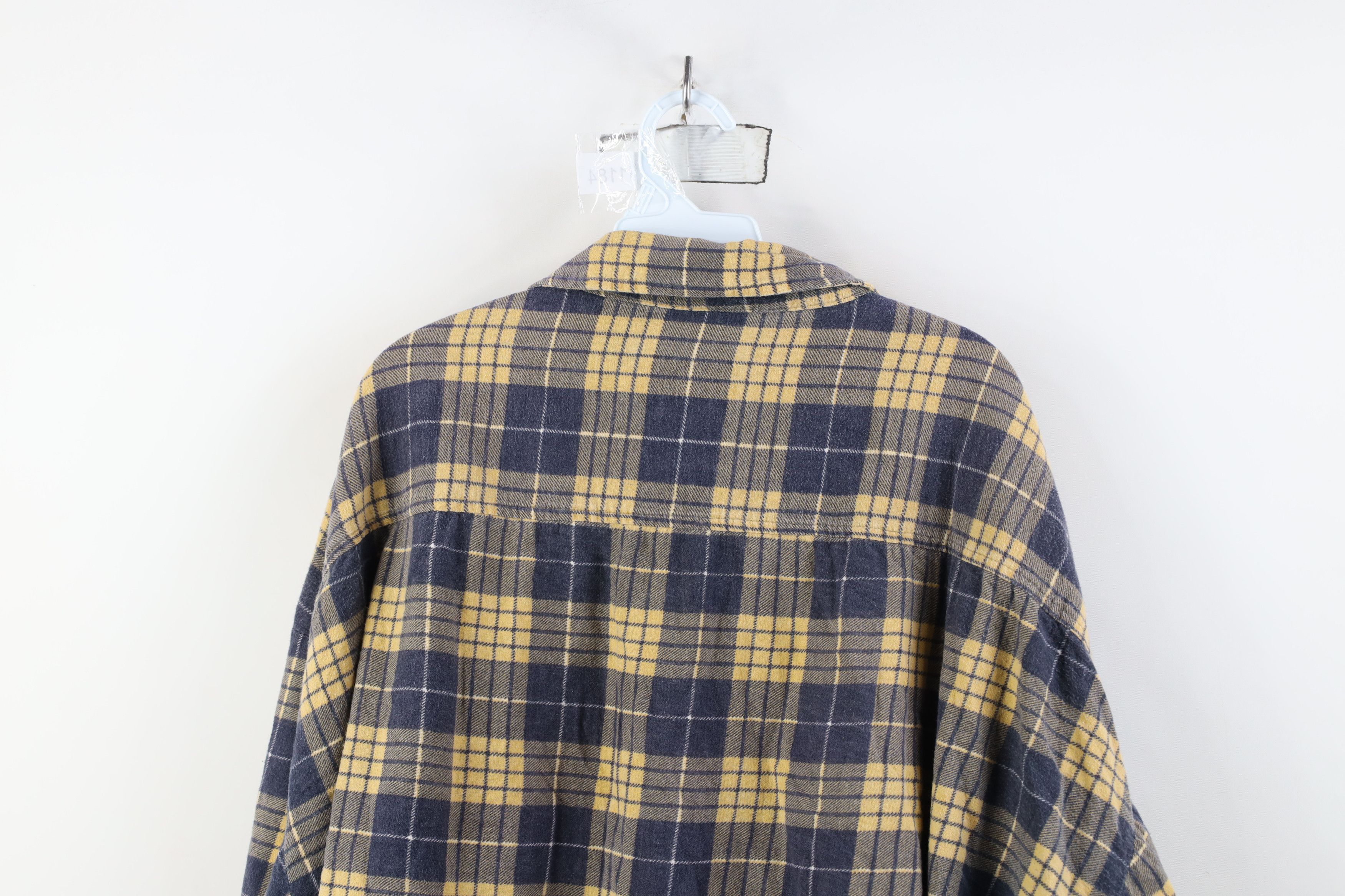 Vintage Vintage 90s Streetwear Flannel Collared Button Shirt Plaid Size US XXL / EU 58 / 5 - 13 Thumbnail
