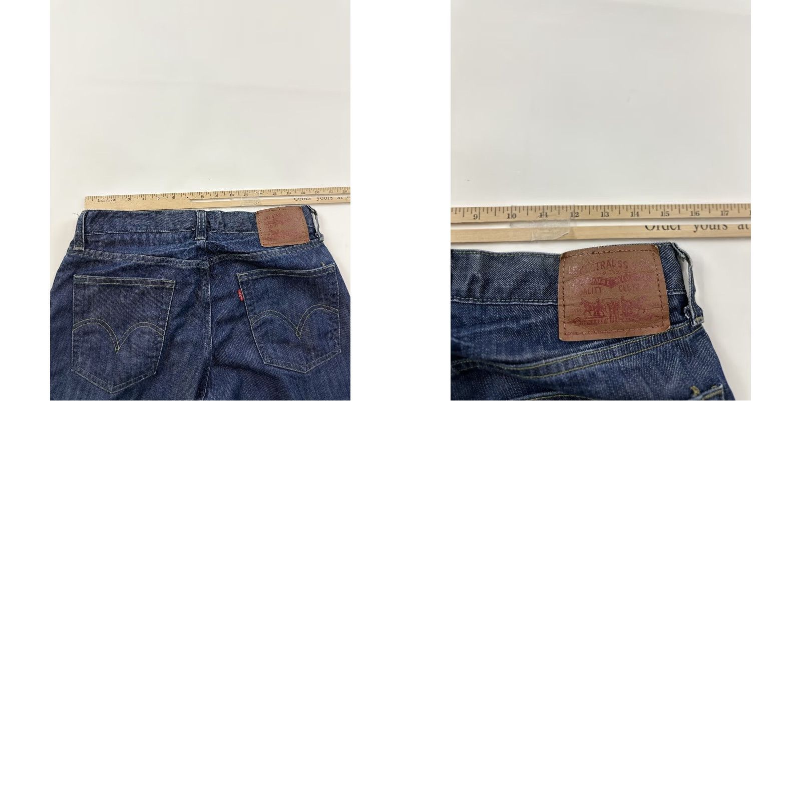 Levi's Levis 514 Straight Fit Jeans Men's 32 x 32 Blue Distressed Size US 32 / EU 48 - 8 Thumbnail