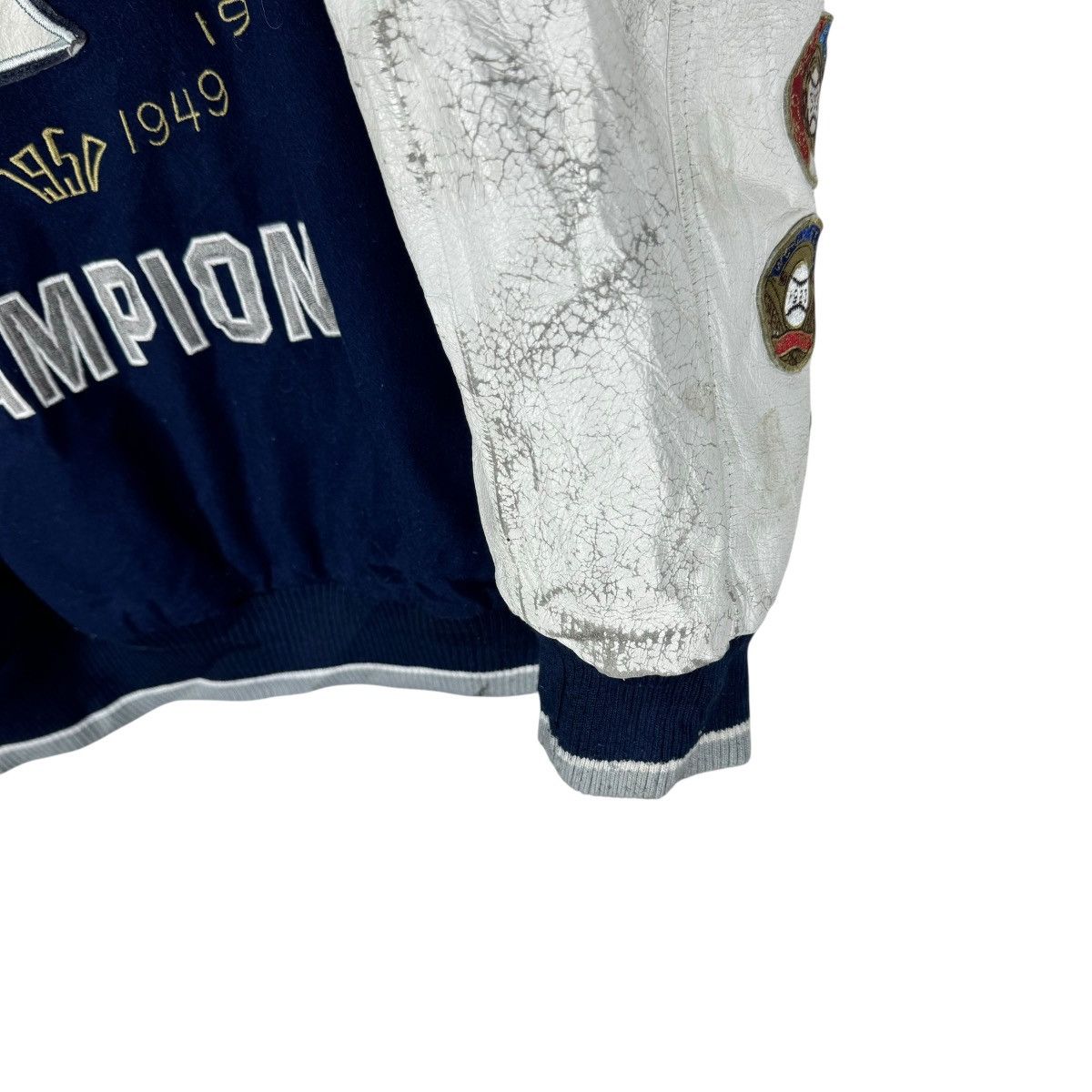 New York Yankees ☀️NEW YORK YANKEES LEATHER VARSITY JACKET Size US M / EU 48-50 / 2 - 9 Thumbnail