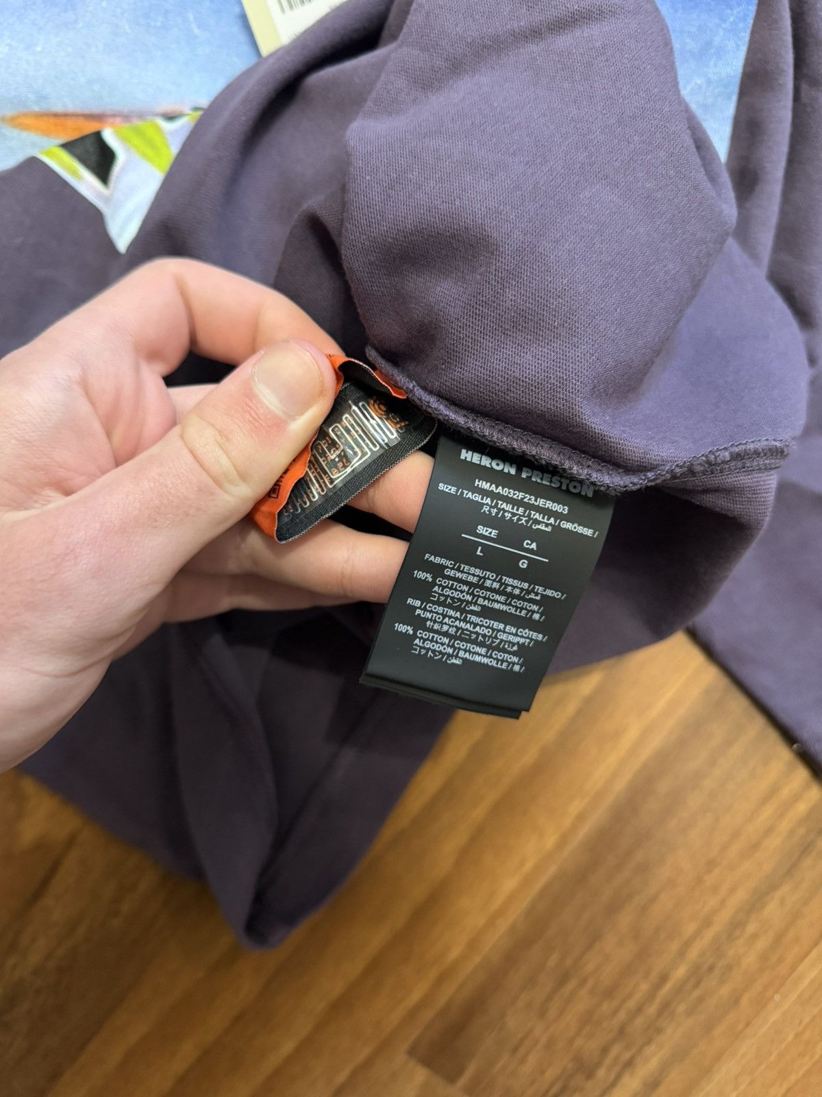 Heron Preston Heron Preston Censored Purple Tee Size US L / EU 52-54 / 3 - 4 Thumbnail