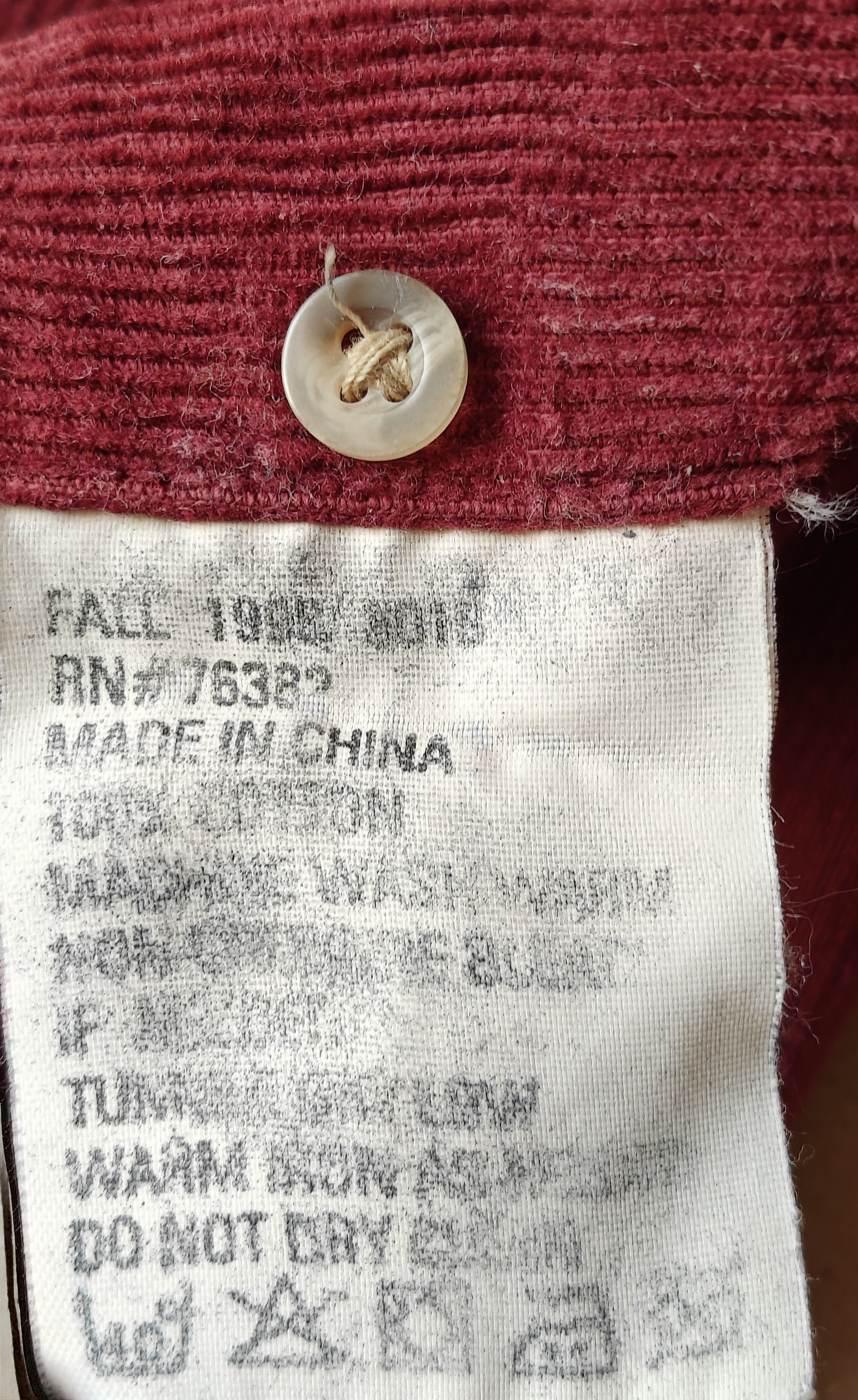 Timberland Vintage 1998 Timberland Weathergear Corduroy Shirt Burgundy Size US M / EU 48-50 / 2 - 4 Thumbnail