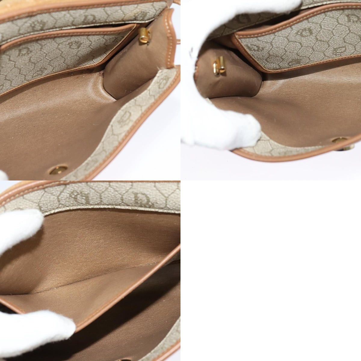 Dior DIOR Honeycomb Canvas Shoulder Bag Pvc Beige Size ONE SIZE - 12 Thumbnail