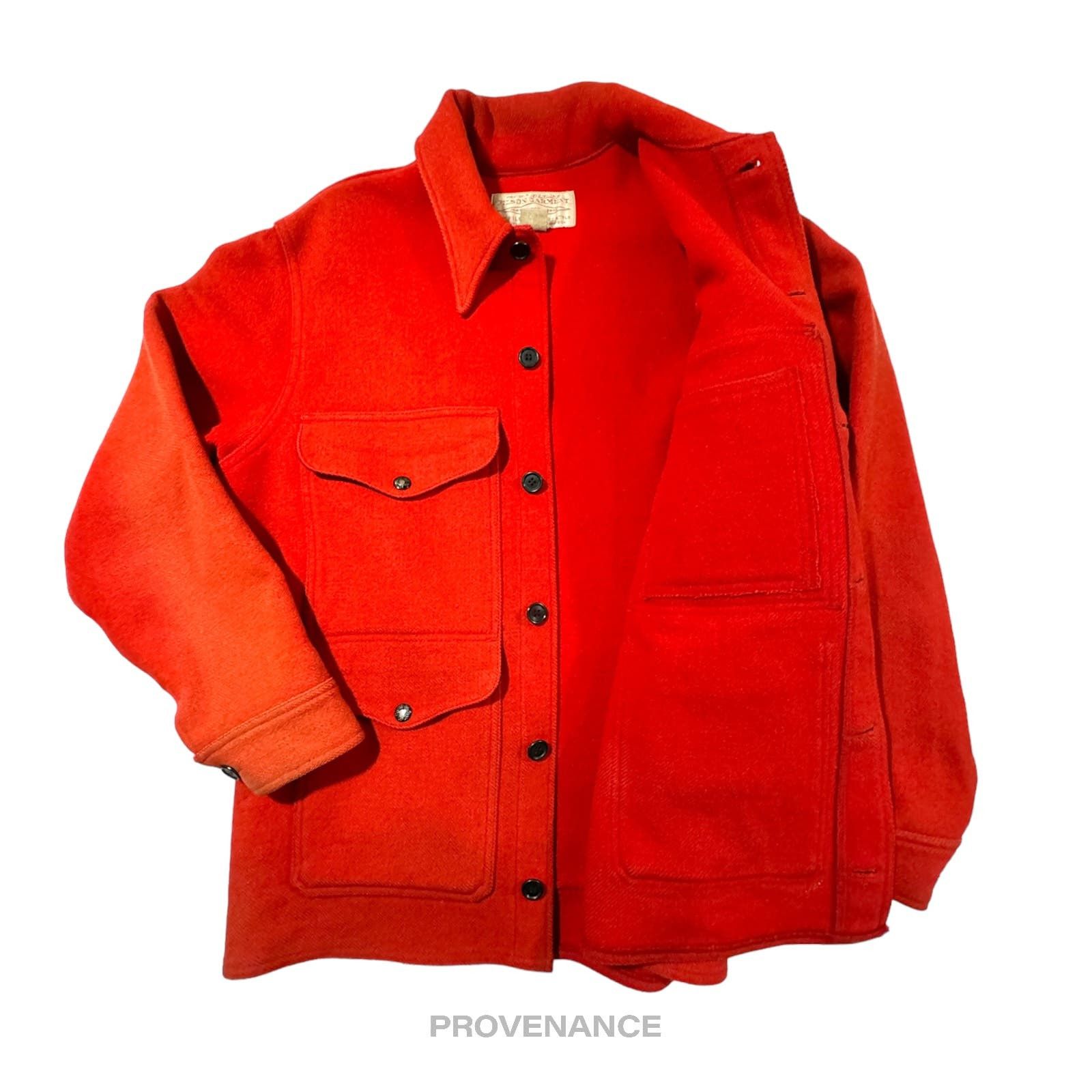 Filson 🔴 Filson Mackinaw Wool Cruiser Jacket - Scarlet Red 42 M Size US M / EU 48-50 / 2 - 3 Thumbnail