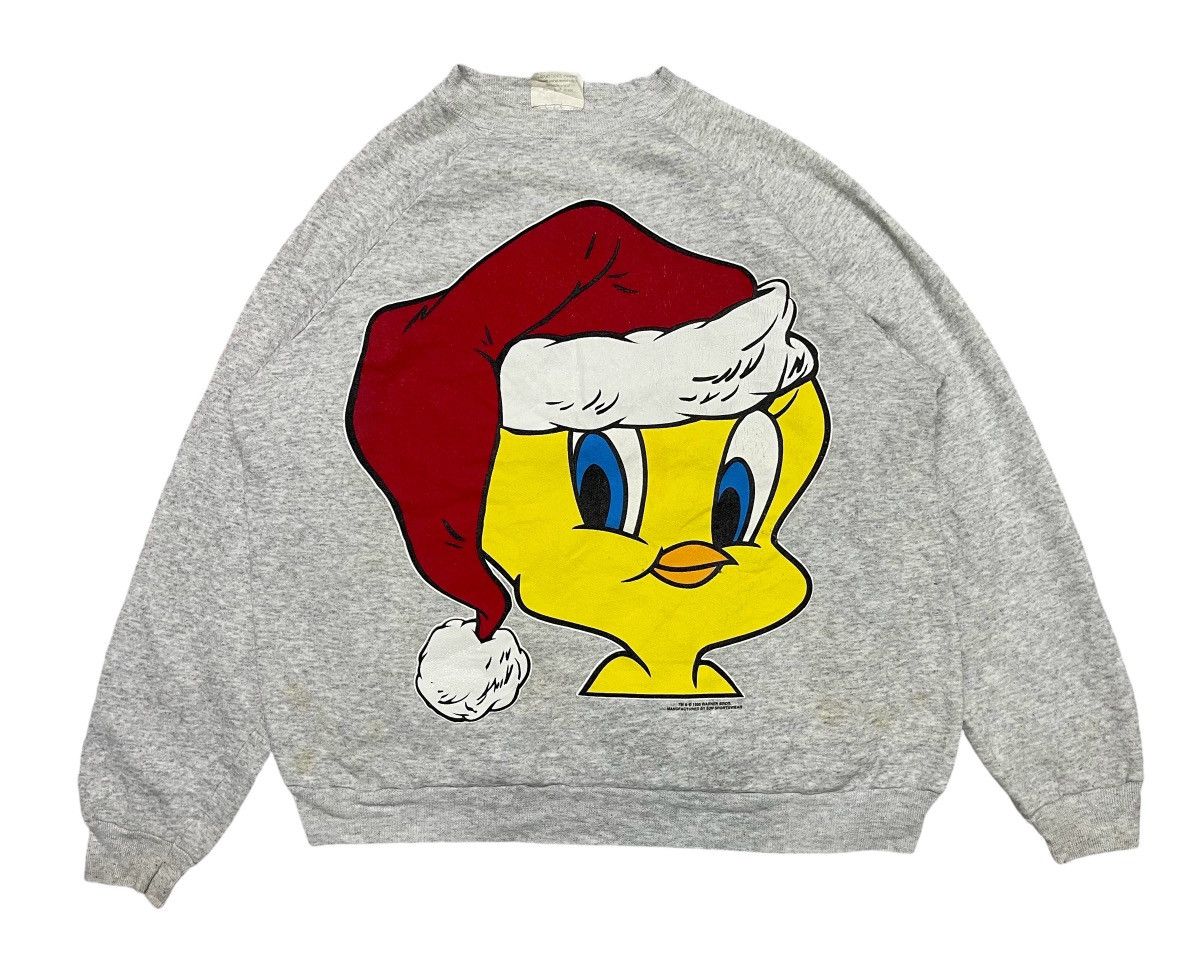 Vintage VINTAGE TWEETY BIRD SANTA CLAUS HAT CHRISTMAS SWEATSHIRT Size US XXL / EU 58 / 5 - 1 Thumbnail