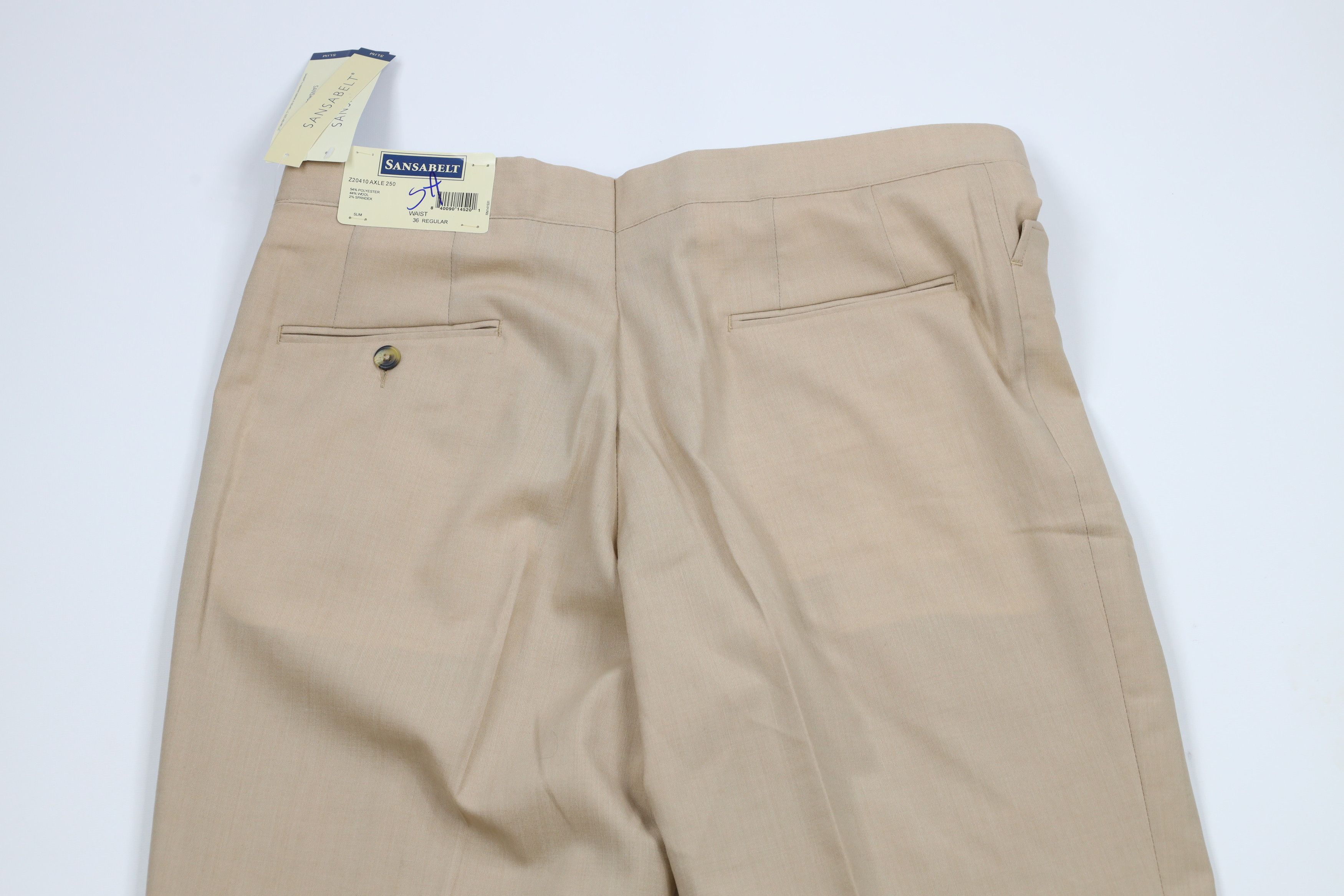Vintage Deadstock Vintage 90s Streetwear Slim Chino Pants Beige Size US 36 / EU 52 - 11 Thumbnail