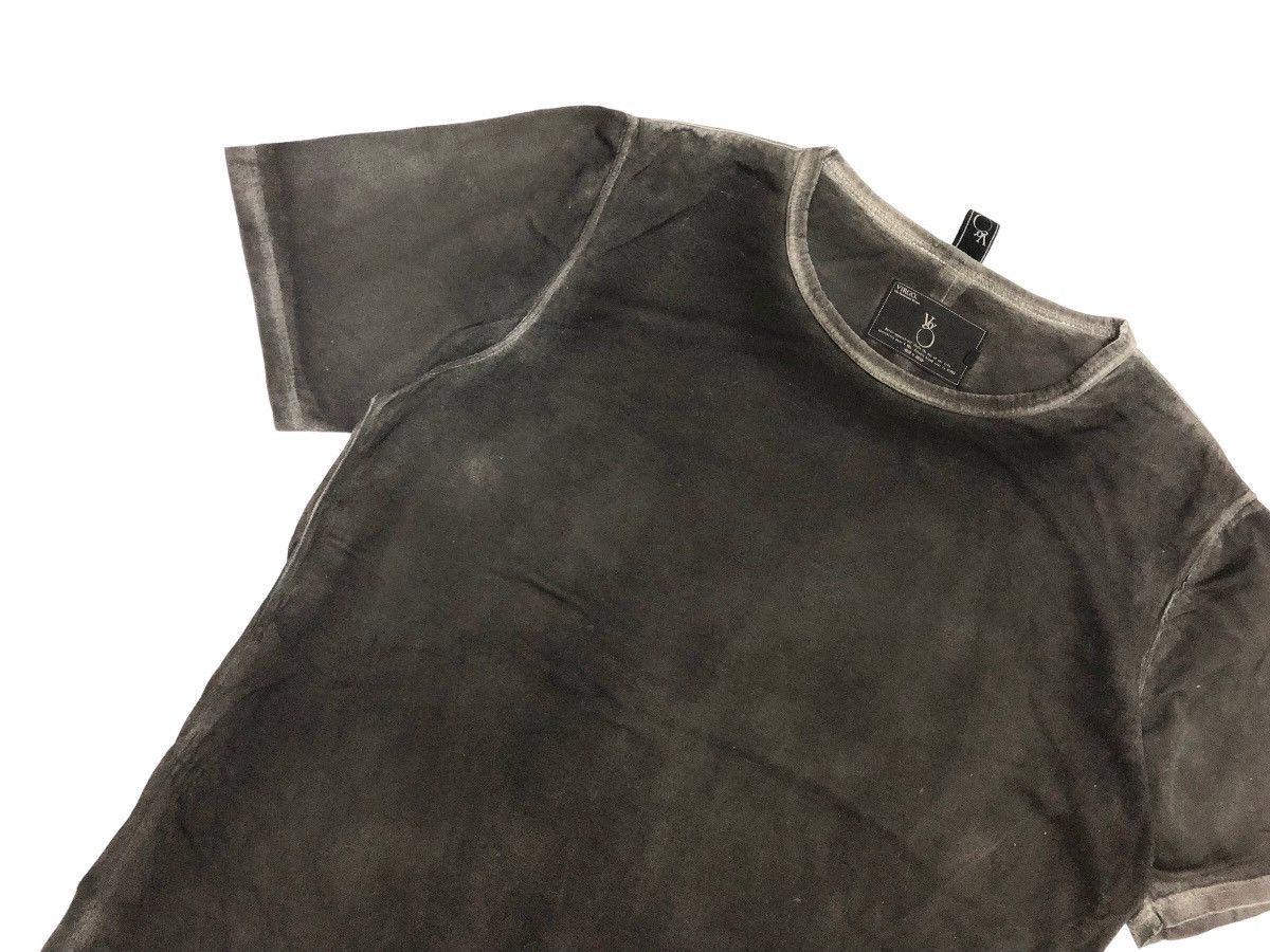 Japanese Brand GRAIL 🔥 VIRGO BLACK EDGES BLACK FADE RAW CUT DESIGN TOP TEE Size US M / EU 48-50 / 2 - 3 Thumbnail