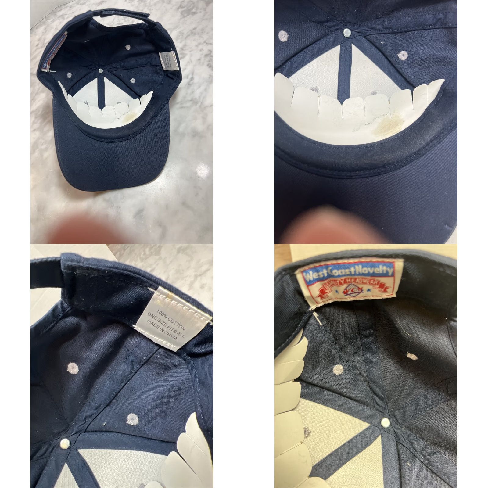 Vintage VINTAGE Air Force One Museum Of Flight Hat Strapback West Coast Novelty Flag Metallic Mens Size ONE SIZE - 8 Thumbnail