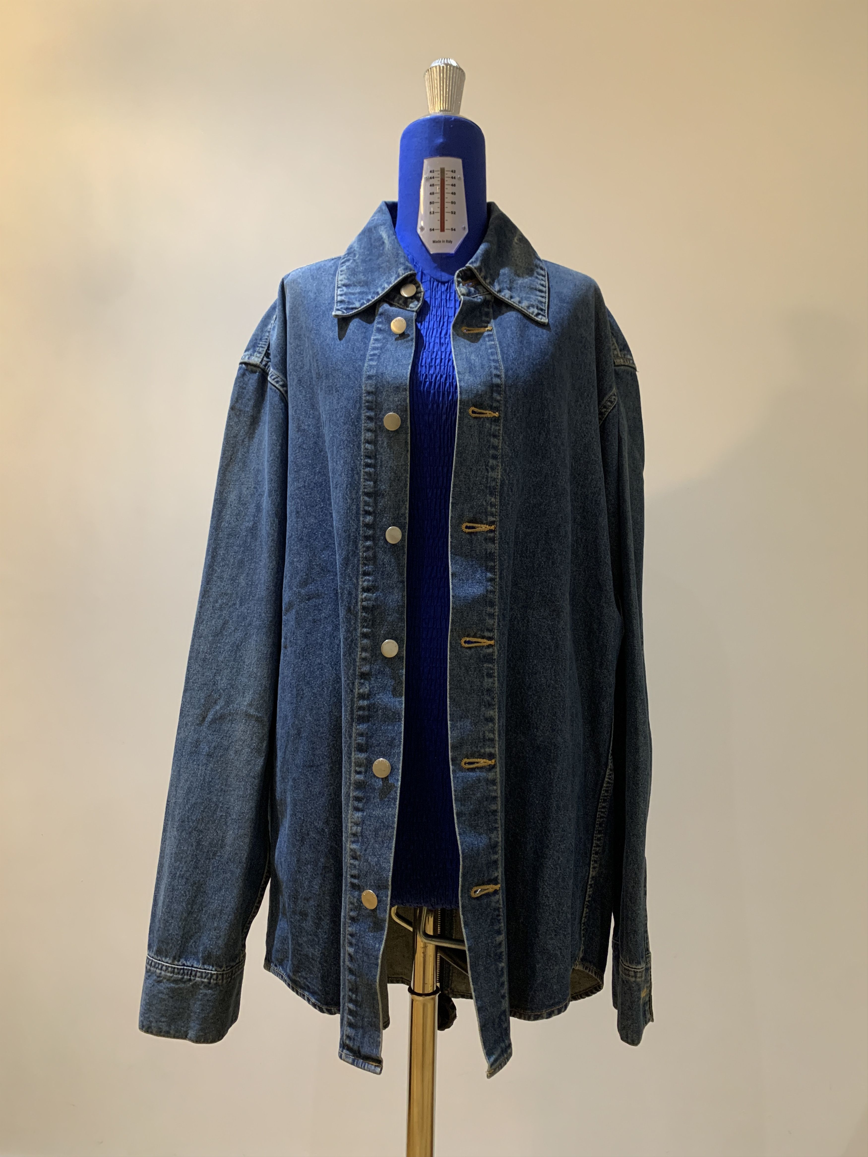 Ambush Design Ambush Oversize Back Zip Denim Shirt Size US S / EU 44-46 / 1 - 1 Thumbnail