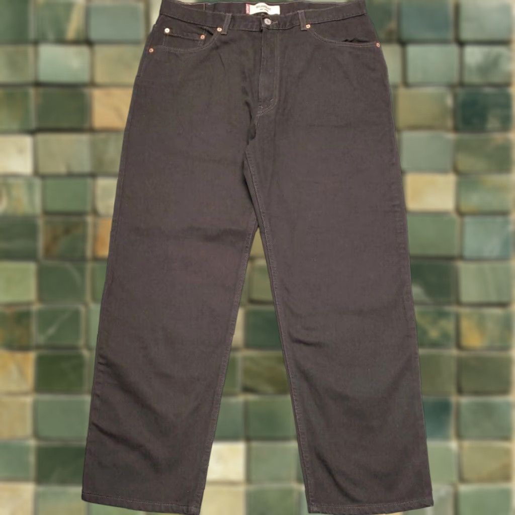 Denime VINTAGE Levis Jeans Mens 38x30 Black 550 Denim Relaxed Straight 5-Pocket Comfort Y2k USA 90s Mens Size US 38 / EU 54 - 1 Thumbnail