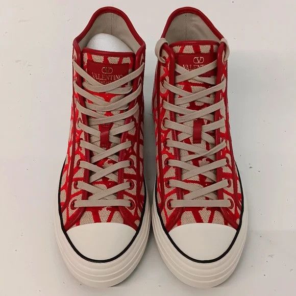 Valentino Valentino Garavani Mens Toile Iconographe Sneakers EU43/US10 Size US 10 / EU 43 - 3 Thumbnail