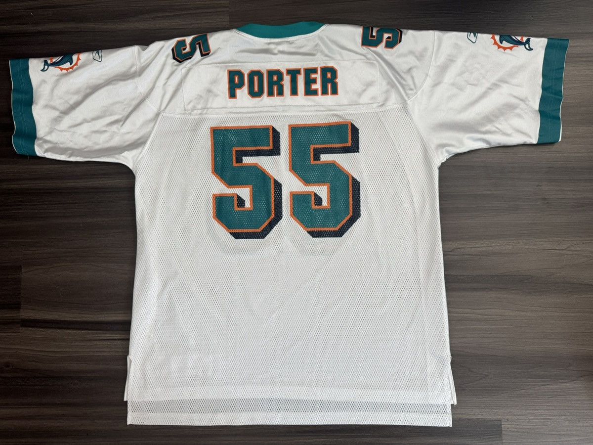 Reebok Miami Dolphins Joey Porter #55 NFL Away White Jersey Size US XL / EU 56 / 4 - 7 Thumbnail