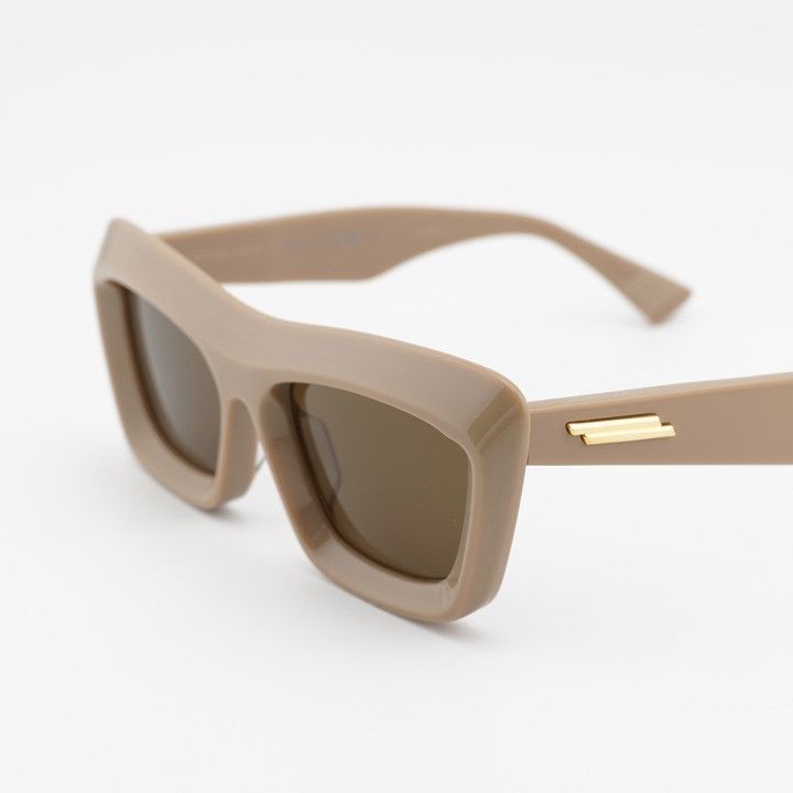 Bottega Veneta Bottega Veneta BV1283S 003 Sunglasses Brown Square Frame Size ONE SIZE - 2 Thumbnail