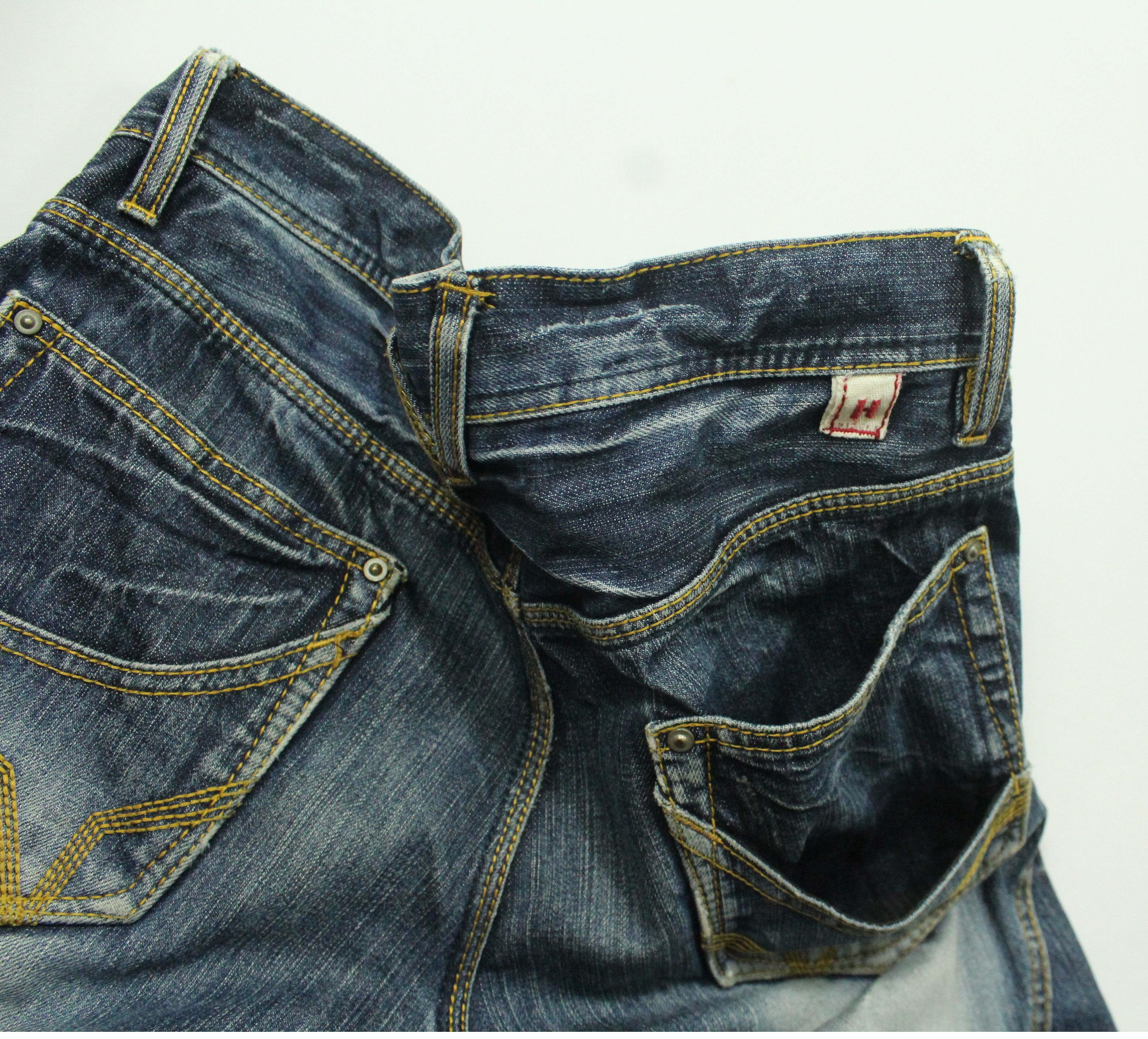 Matsuda Flared NICOLE HIDEAWAYS Denim Distressed kAPITAL LGB Style Size US 32 / EU 48 - 14 Thumbnail