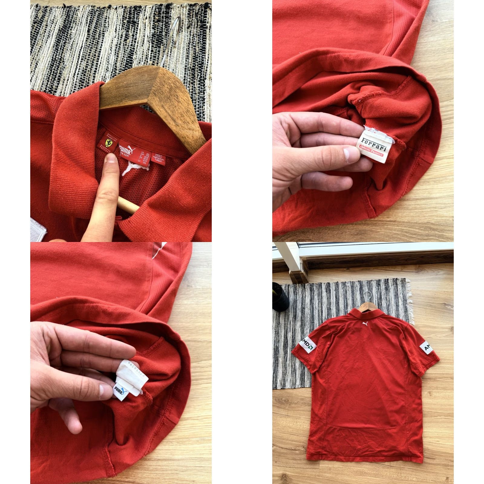 Ferrari VINTAGE PUMA FERRARI SCUDERIA FORMULA 1 RACING POLO JERSEY RED XXL Men T-Shirt Size US XXL / EU 58 / 5 - 8 Thumbnail
