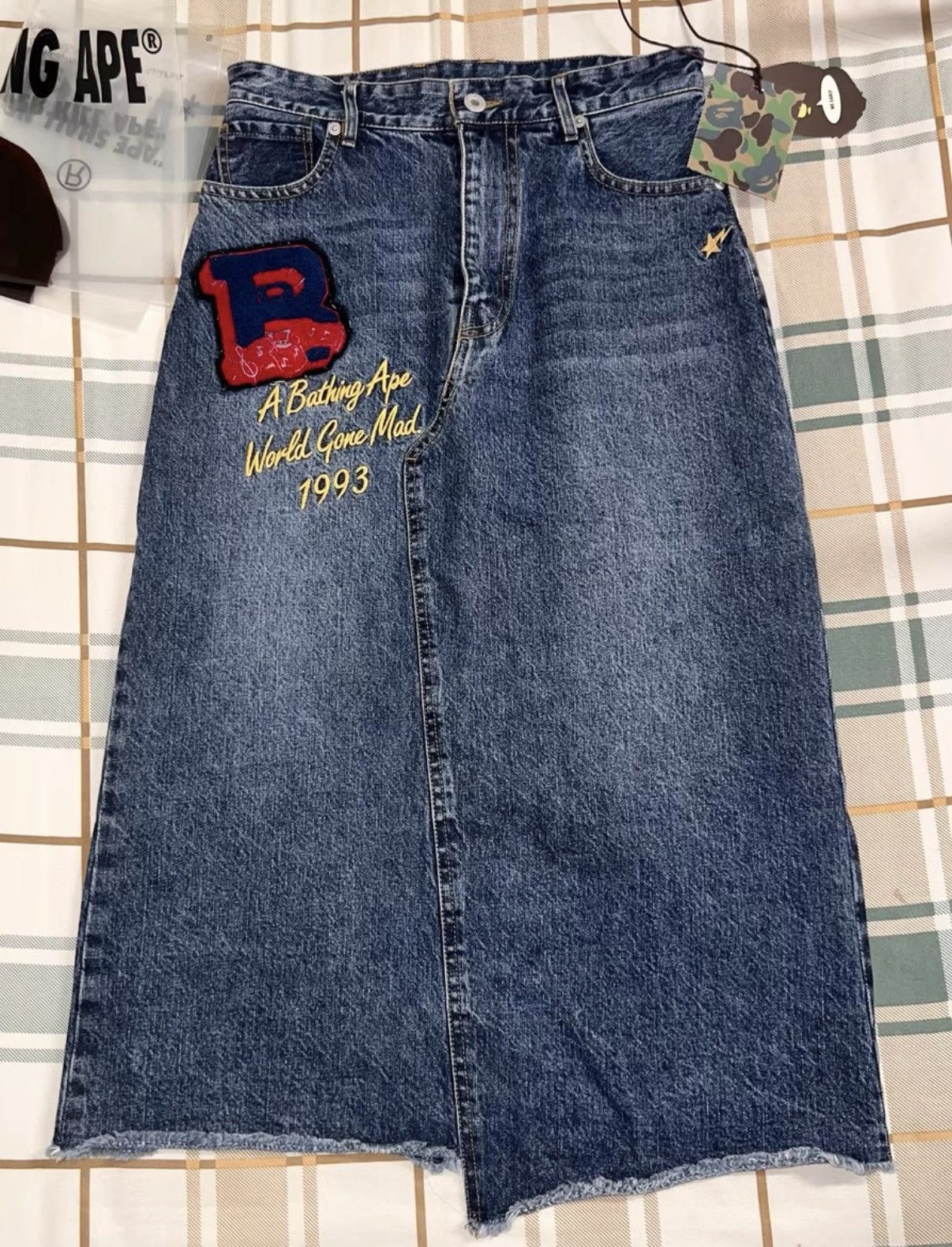 Bape BAPE OG Nigo era denim skirt Size S / US 4 / IT 40 - 1 Thumbnail