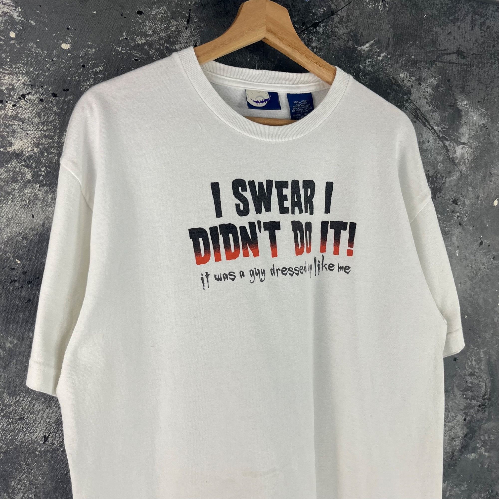 Vintage Vintage Y2K Humor script shirt Size US L / EU 52-54 / 3 - 2 Thumbnail