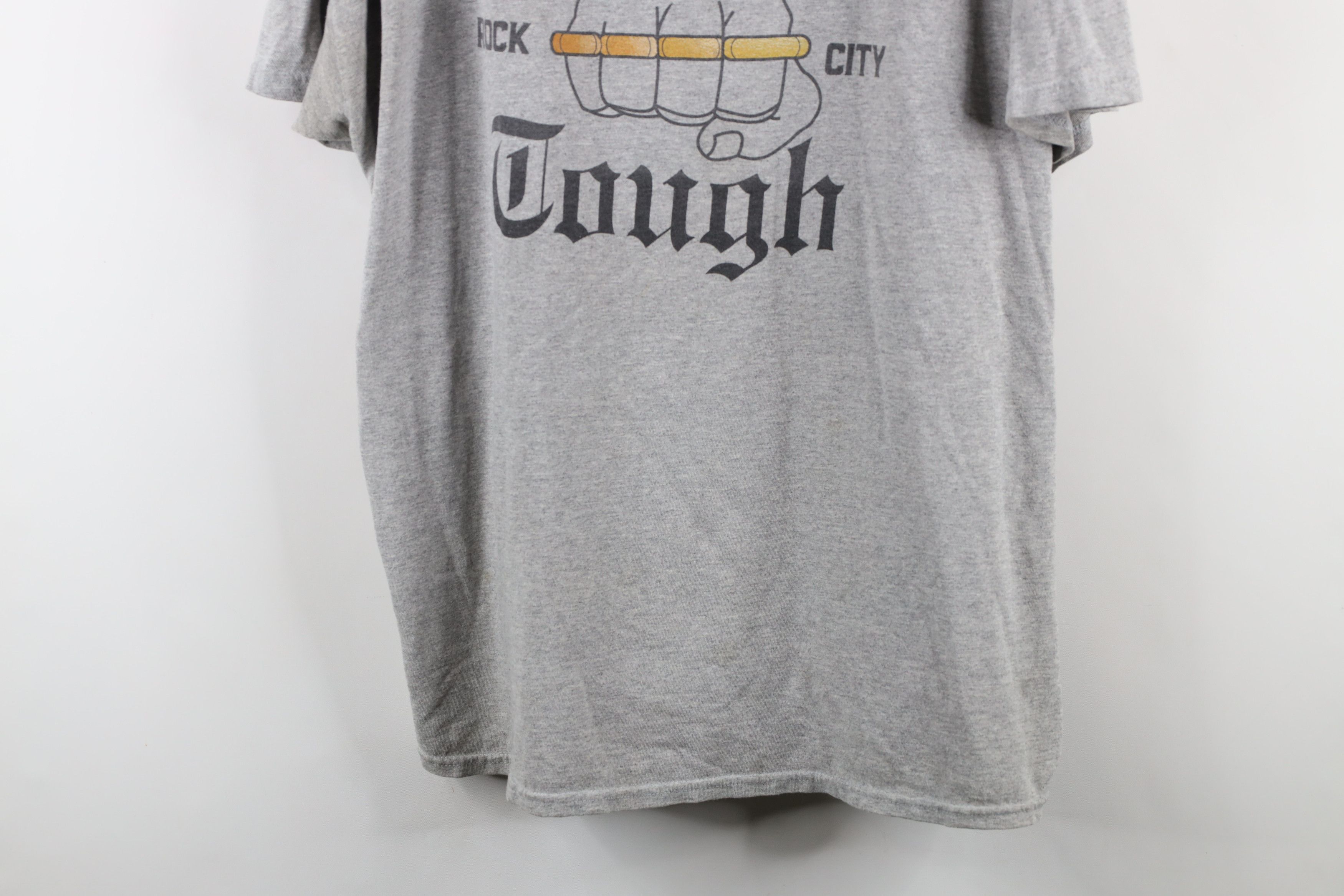 Vintage Vintage Y2K Streetwear Detroit Tough Rock City T-Shirt Gray Size US XXL / EU 58 / 5 - 3 Thumbnail
