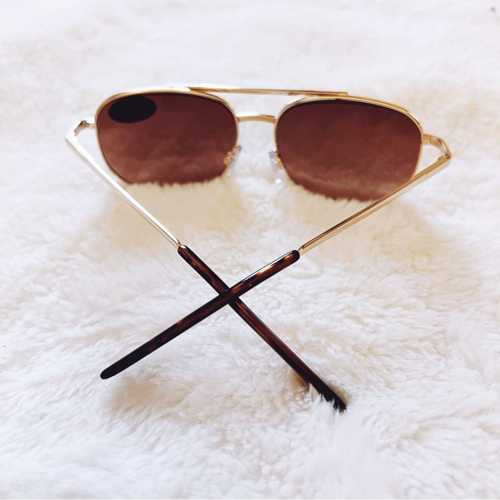 Other Nina Gold & Brown Lenses Tinted Reader Glasses Size ONE SIZE - 7 Thumbnail