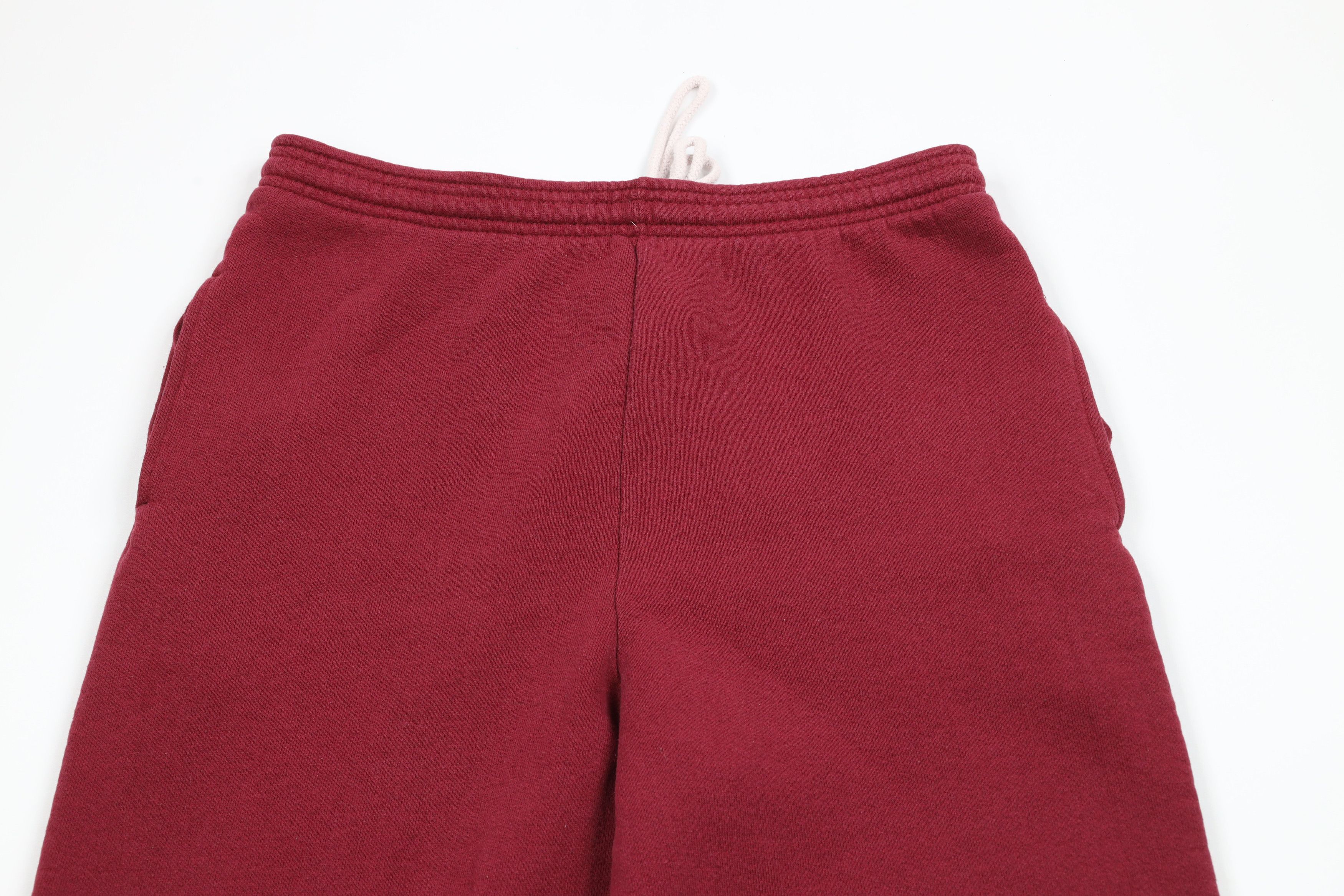Vintage Vintage 90s Streetwear Heavyweight Sweatpants Joggers Red Size US 34 / EU 50 - 2 Thumbnail