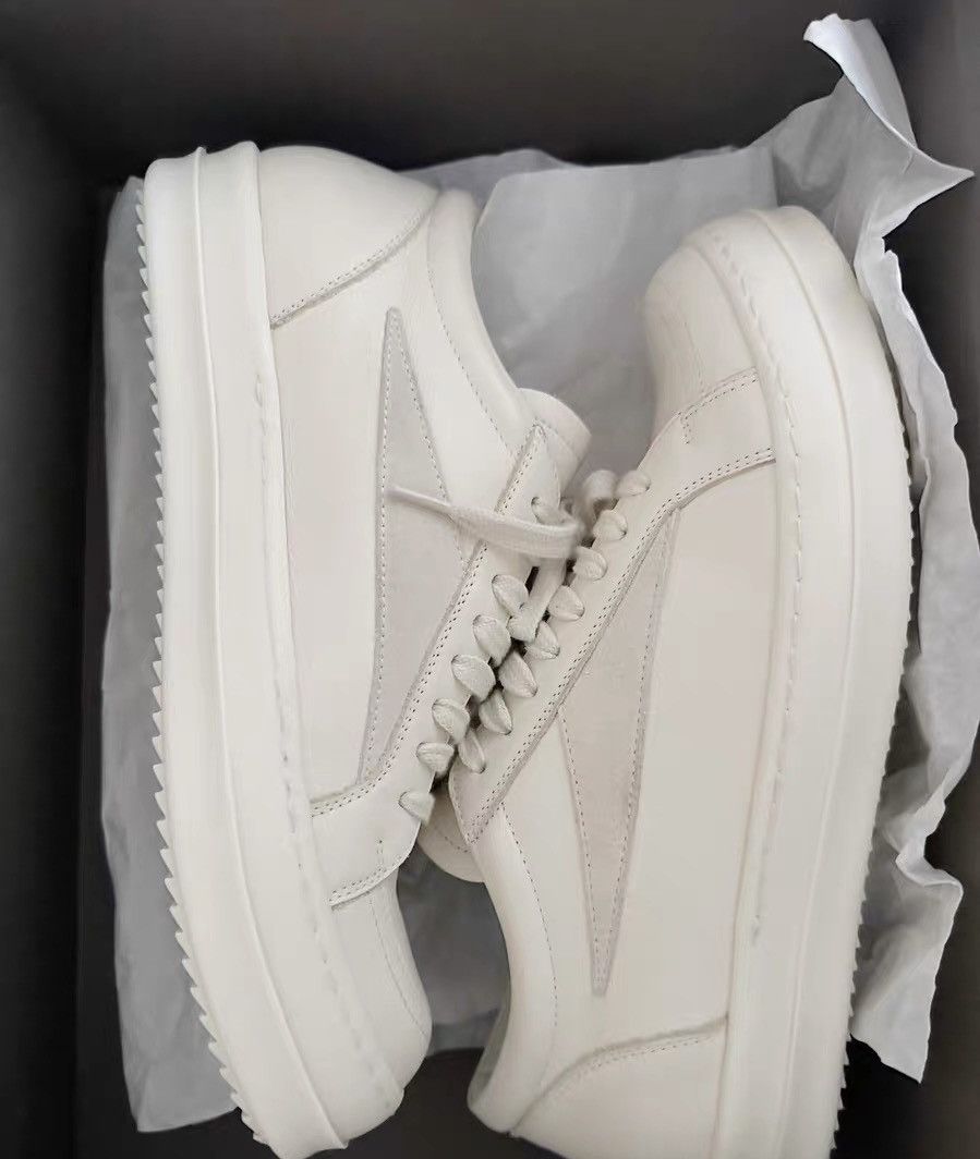 Rick Owens Rick Owens mainline white glossy Vans-inspired new style Size US 7 / EU 40 - 6 Thumbnail
