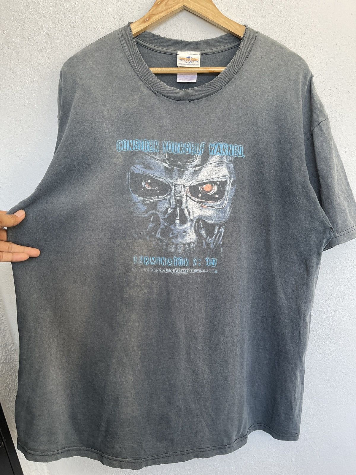 Planet Hollywood Distressed Terminator Sun Faded Trashed Size US XL / EU 56 / 4 - 2 Thumbnail