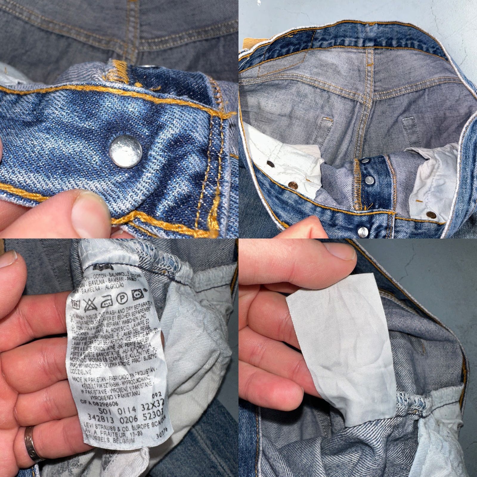 Levi's VINTAGE Levi's 501 Jeans 32x32 Levi's 501 Series Straight Mid Blue Denim Cotton Men 90s Europe 32x32 Regular Jeans Mens Size US 32 / EU 48 - 9 Thumbnail