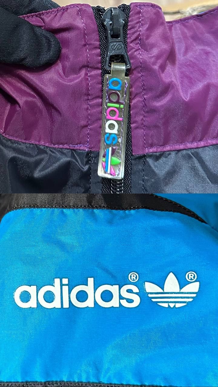 Adidas × Vintage Adidas nylon track running windbreaker jacket vintage 90s Size US L / EU 52-54 / 3 - 9 Thumbnail
