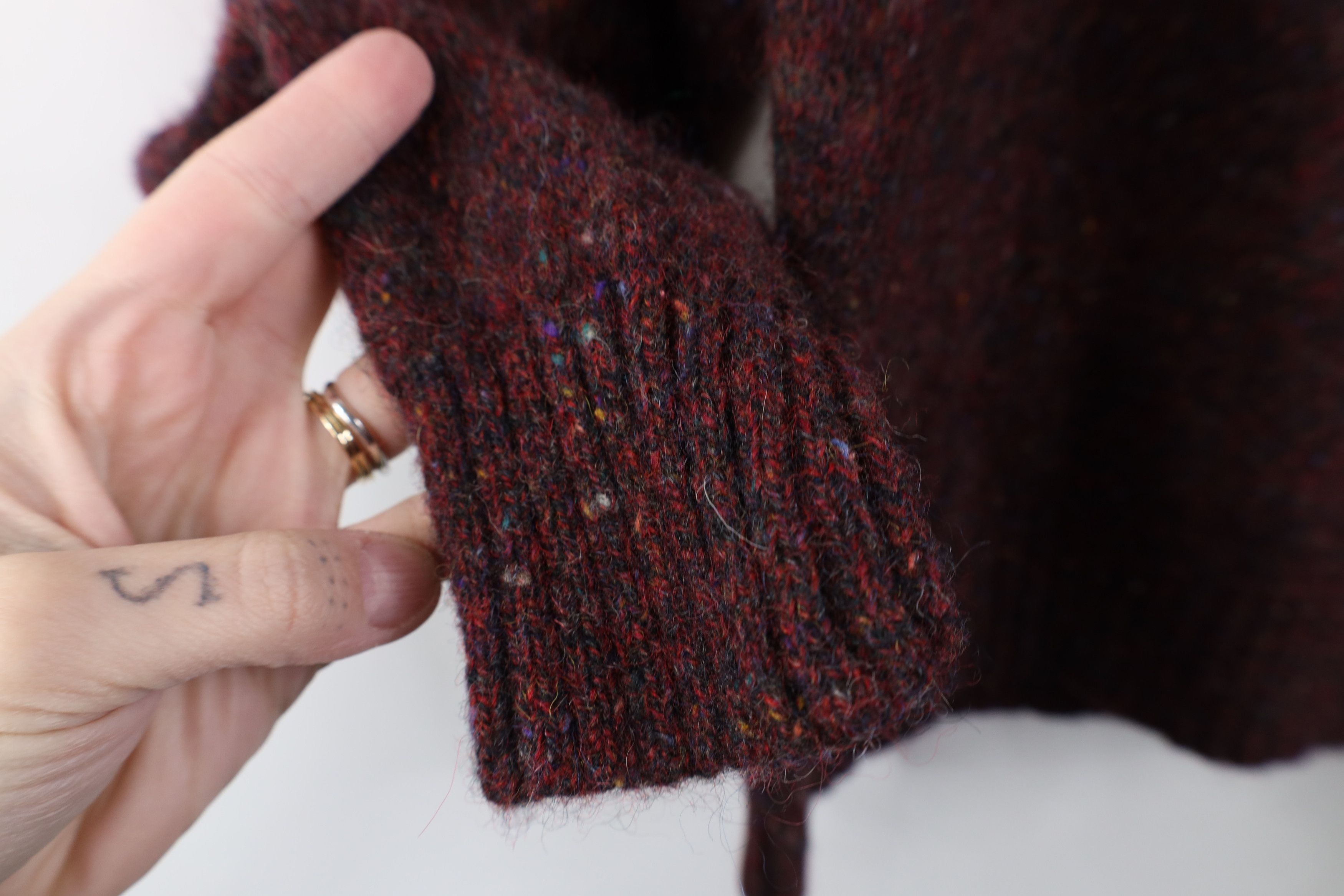 Vintage Vintage 90s Streetwear Rainbow Fleck Wool Crewneck Sweater Size M / US 6-8 / IT 42-44 - 7 Thumbnail